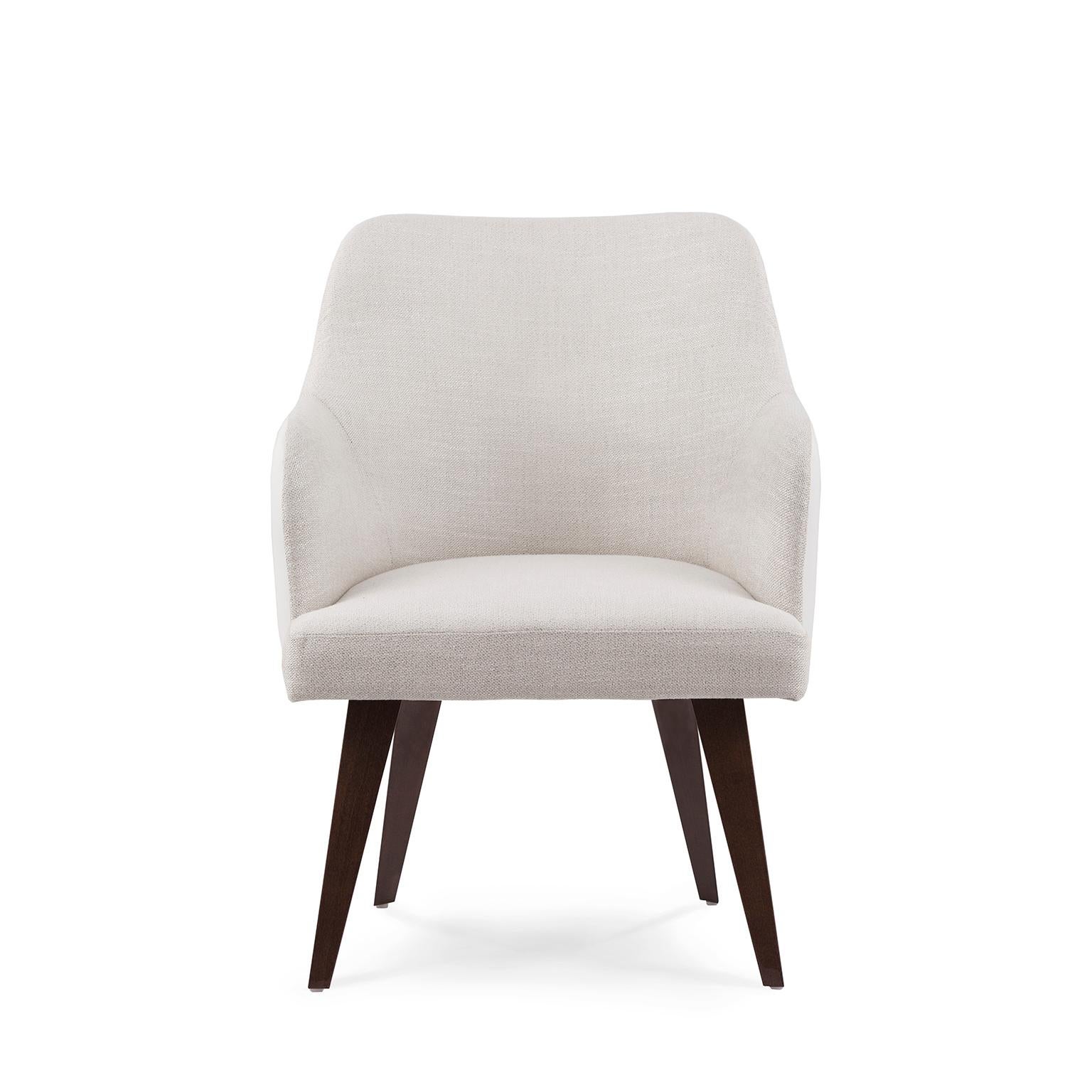 Modernes Margot-Leder-Esszimmerstühle-Set/6, handgefertigt in Portugal von Greenapple (Handgefertigt) im Angebot