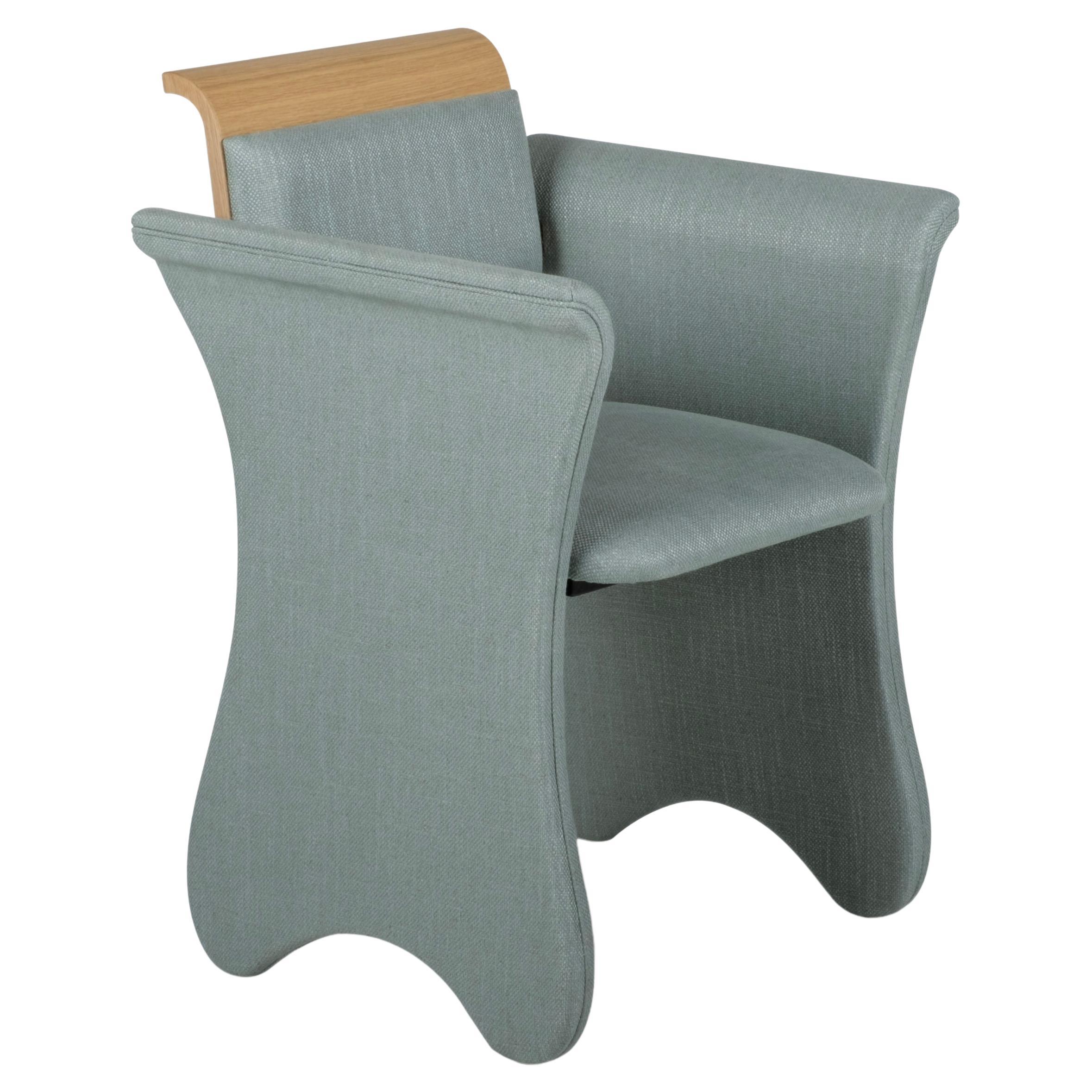 Chaises de bureau modernes et intemporelles, en coton et lin, faites à la main au Portugal par Greenapple en vente