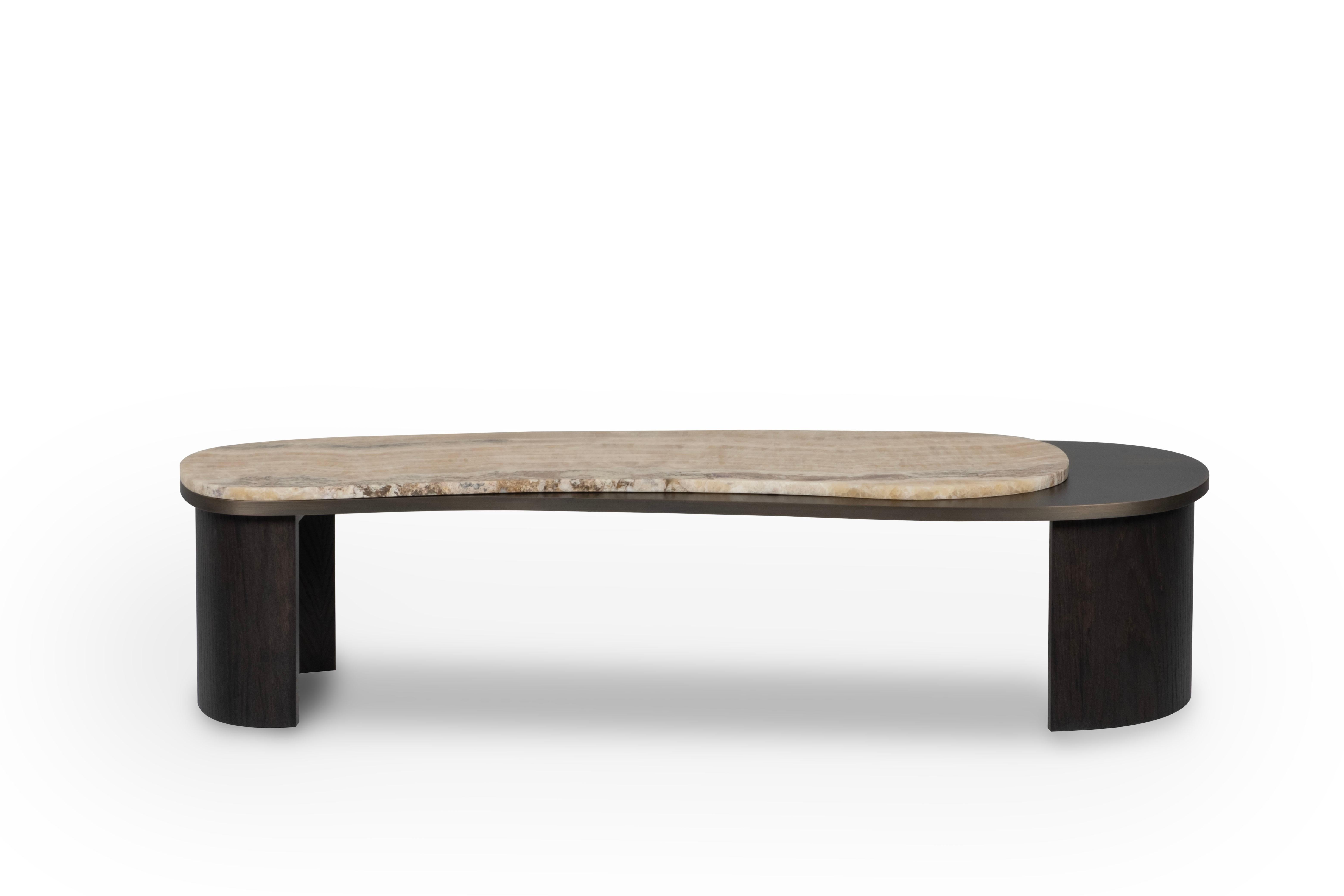 Armona Coffee Table, Contemporary Collection, Handcrafted in Portugal - Europe by Greenapple.

Designed by Rute Martins for the Contemporary Collection, the Armona modern coffee table pays homage to the natural beauty and organic lines of Armona