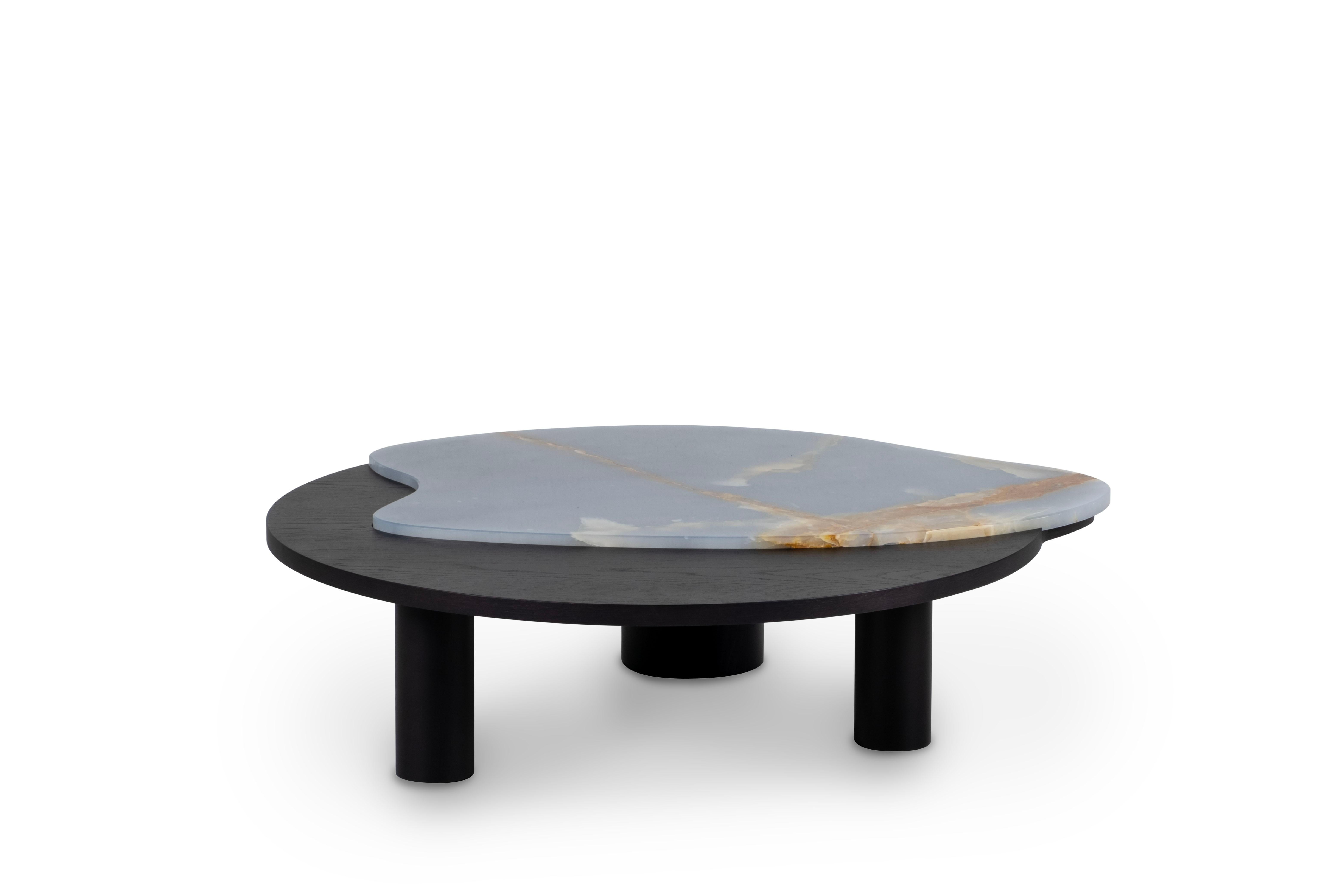 Organic Modern Bordeira Couchtische, Blauer Onyx, Handgemacht Portugal Greenapple (Moderne) im Angebot