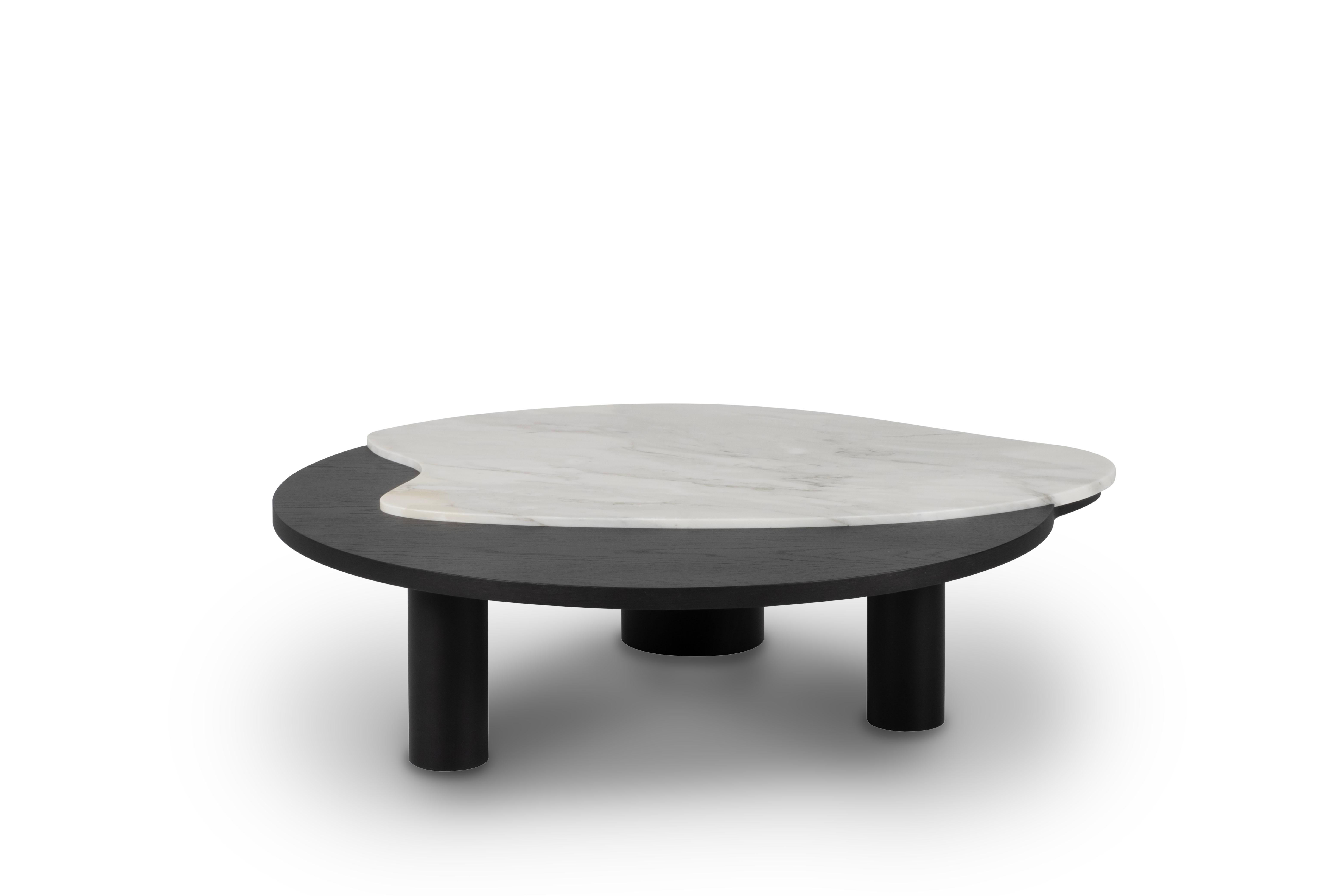 Hand-Crafted Modern Bordeira Coffee Tables, Calacatta Marble, Handmade Portugal by Greenapple For Sale
