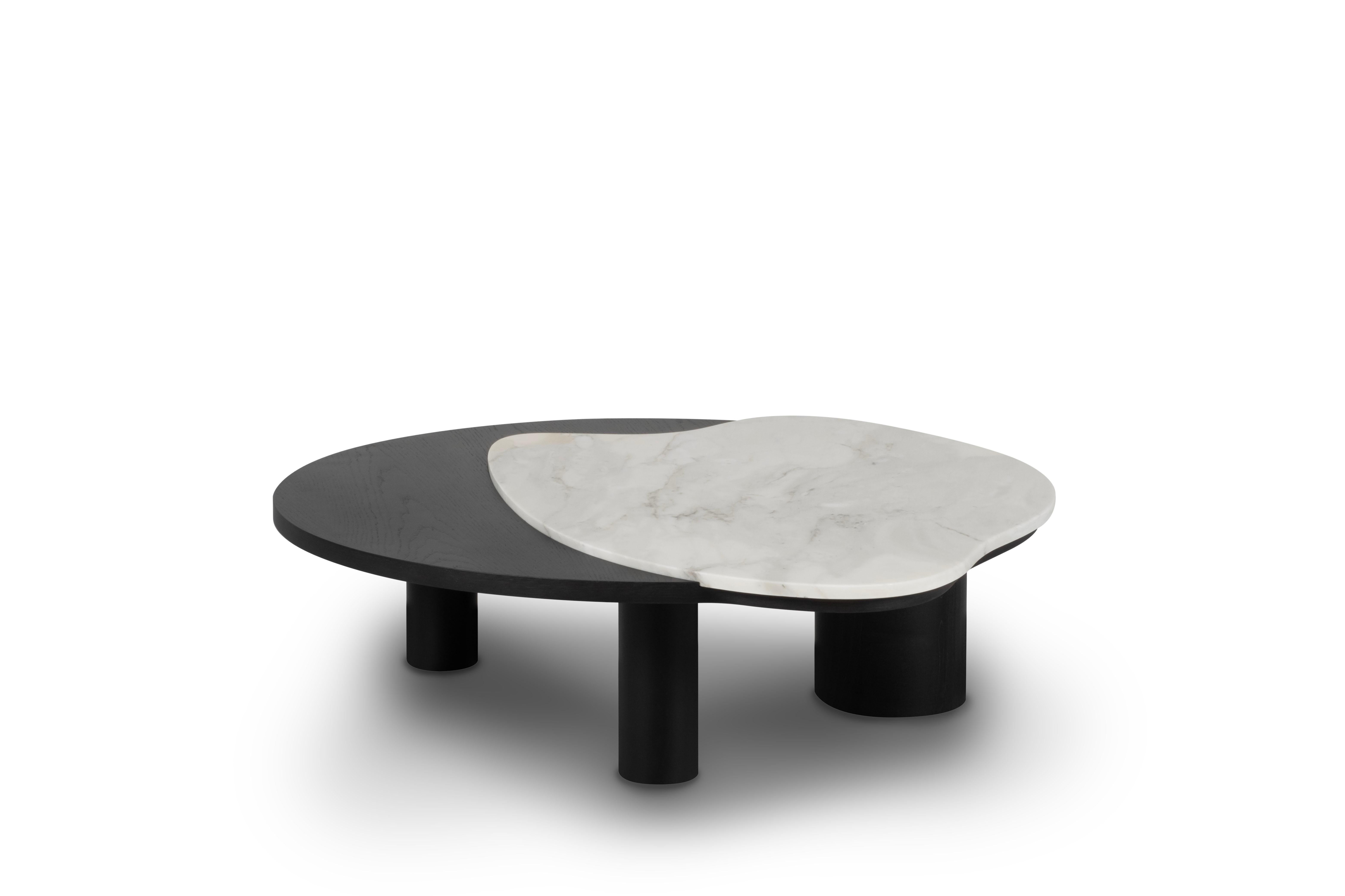 Modern Bordeira Coffee Tables, Calacatta Marble, Handmade Portugal by Greenapple In New Condition For Sale In Lisboa, PT