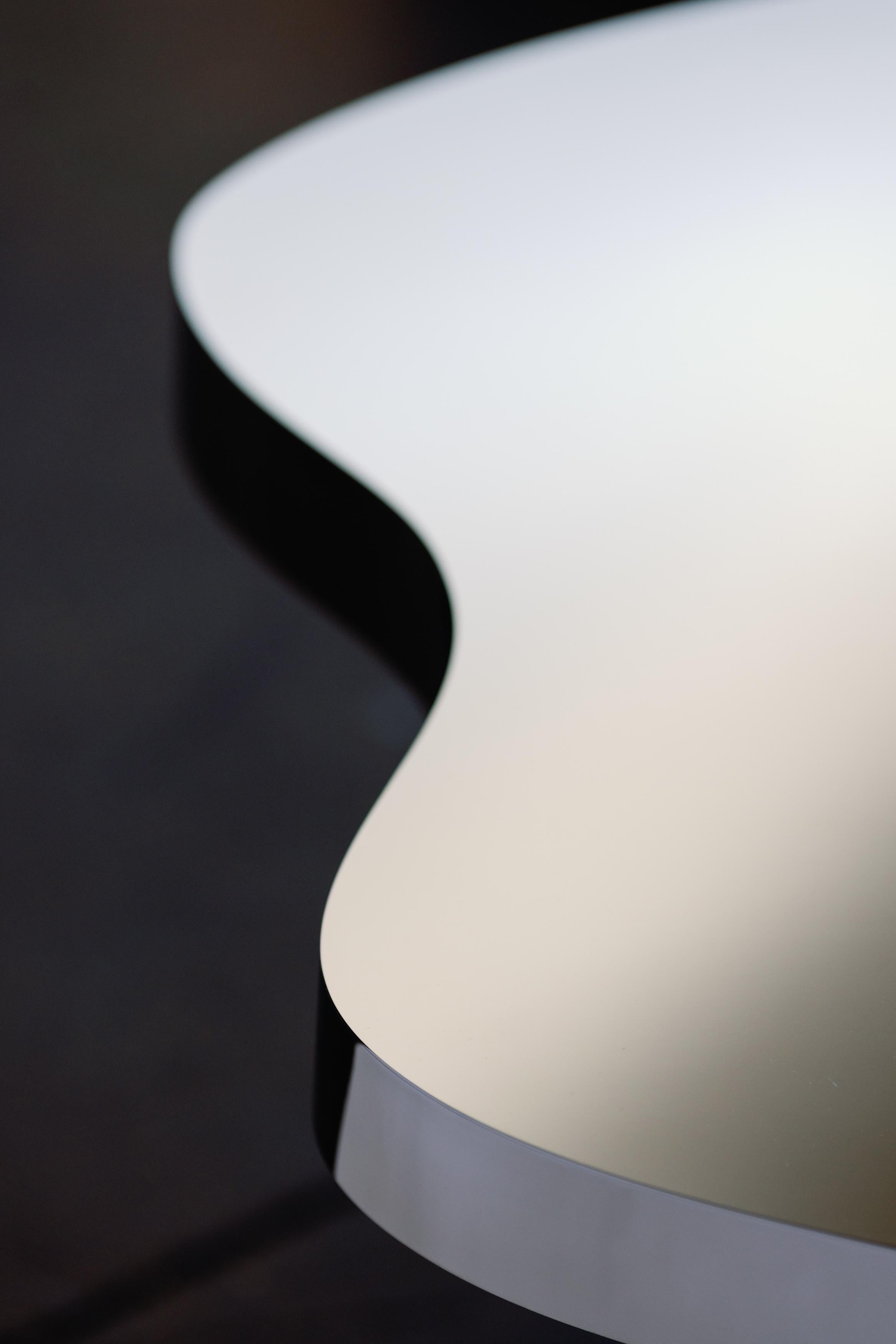 Table basse Bordeira, acier inoxydable, fabriquée à la main au Portugal par Greenapple en vente 7