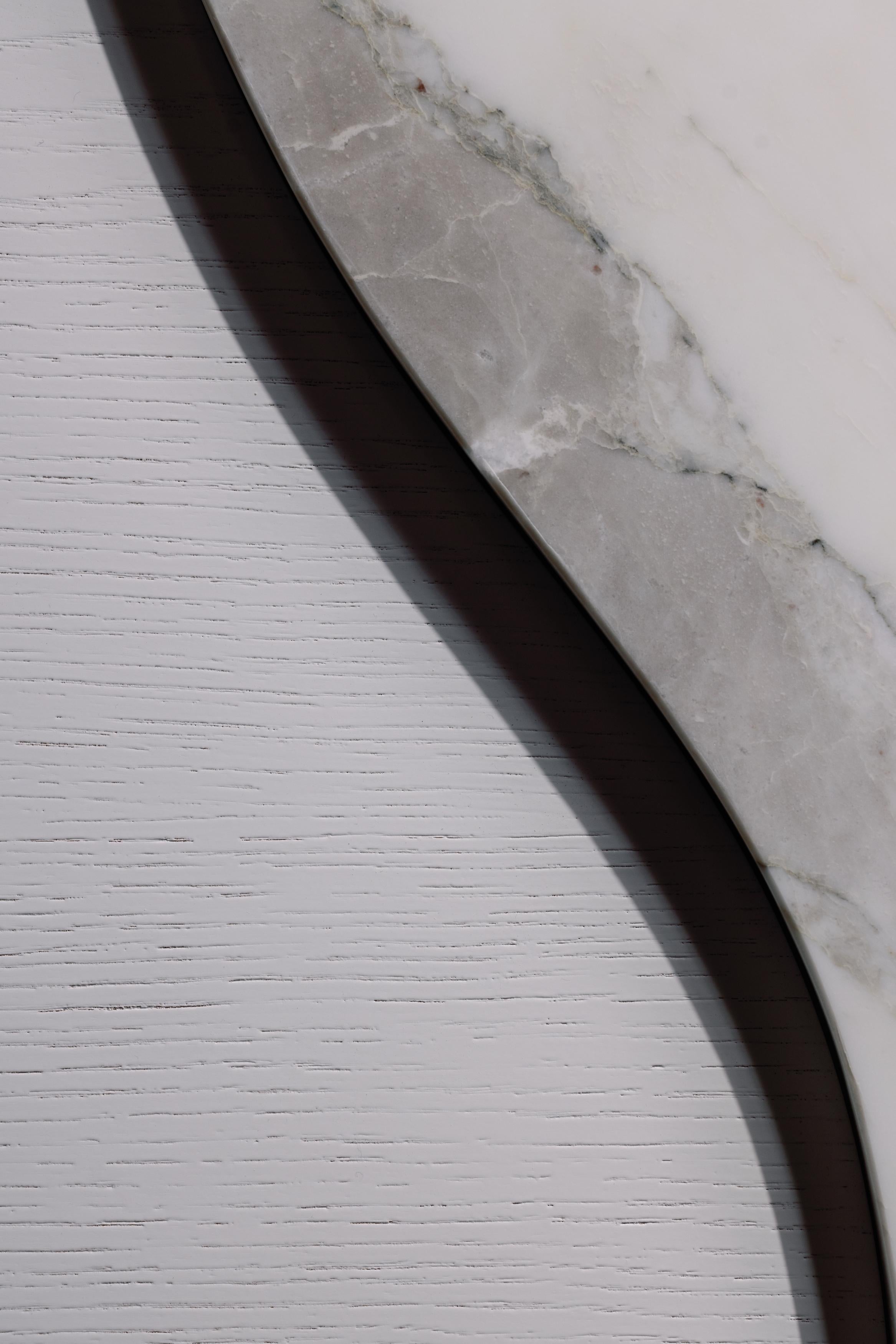 Tables basses Bordeira, marbre Calacatta, fabriquées à la main au Portugal par Greenapple en vente 3