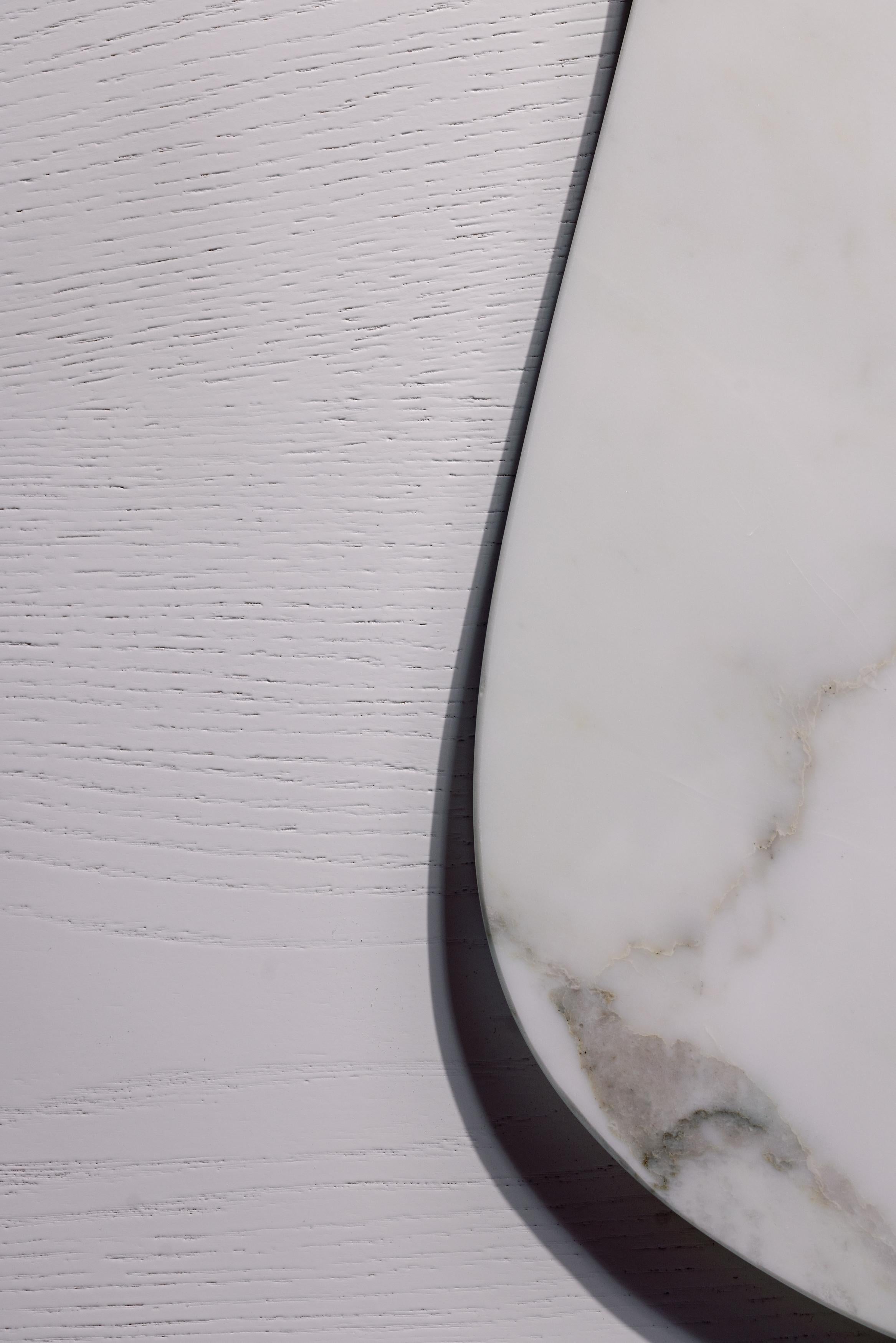 Moderne Bordeira-Couchtische, Calacatta-Marmor, handgefertigt Portugal von Greenapple im Angebot 5