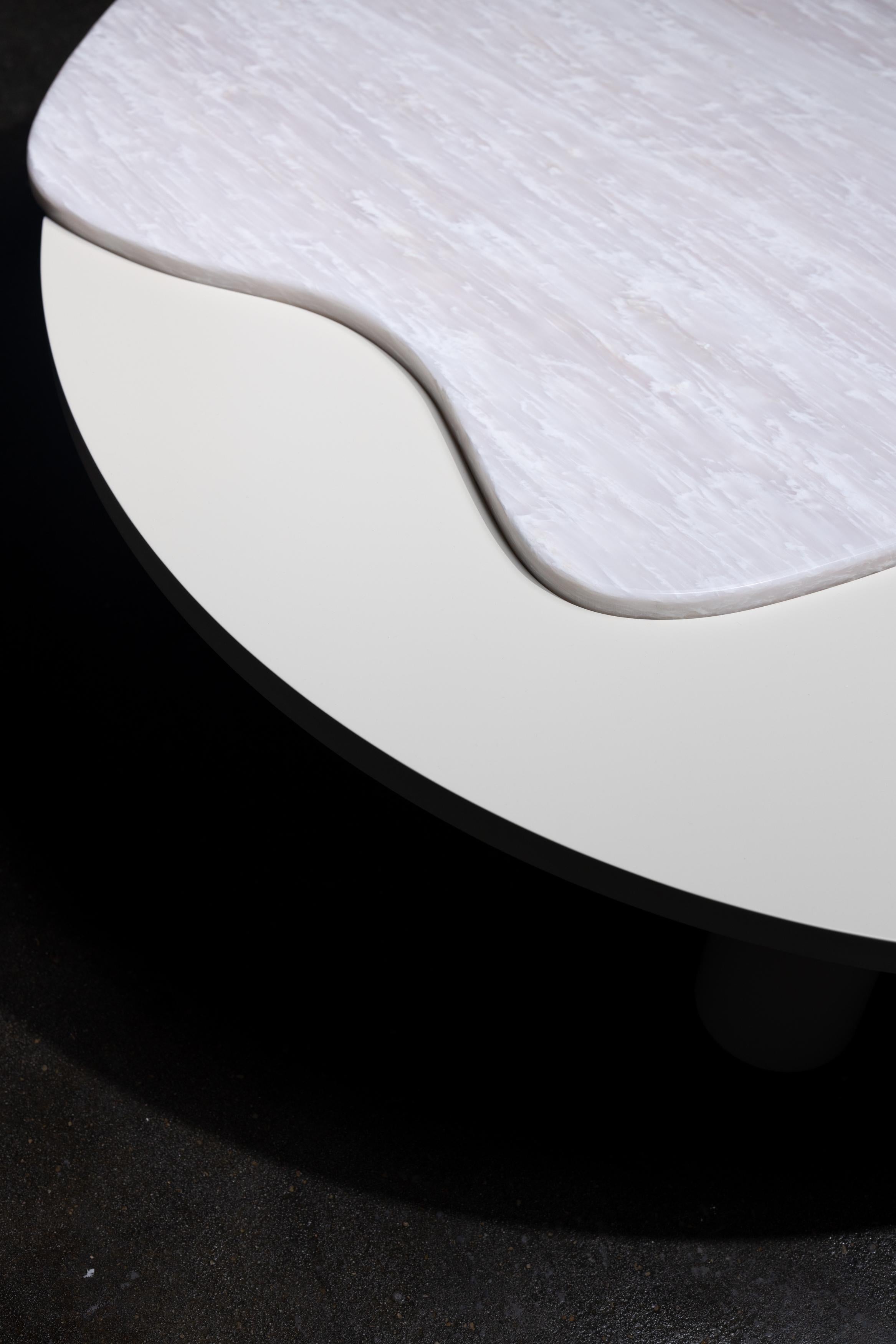 Organic Modern Bordeira Coffee Tables Marble Handmade in Portugal by Greenapple For Sale 4