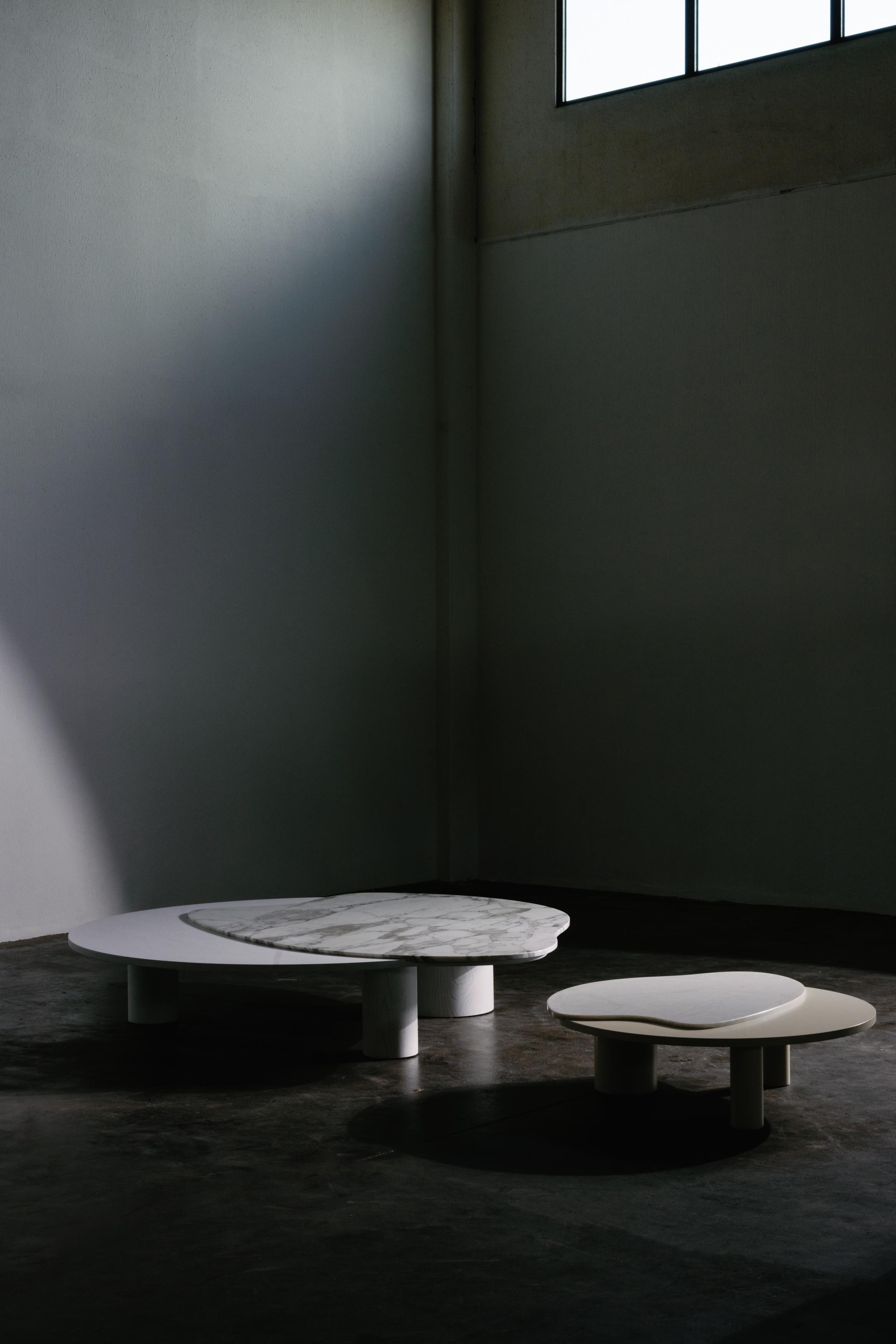 Tables basses Bordeira, marbre Calacatta, fabriquées à la main au Portugal par Greenapple en vente 6