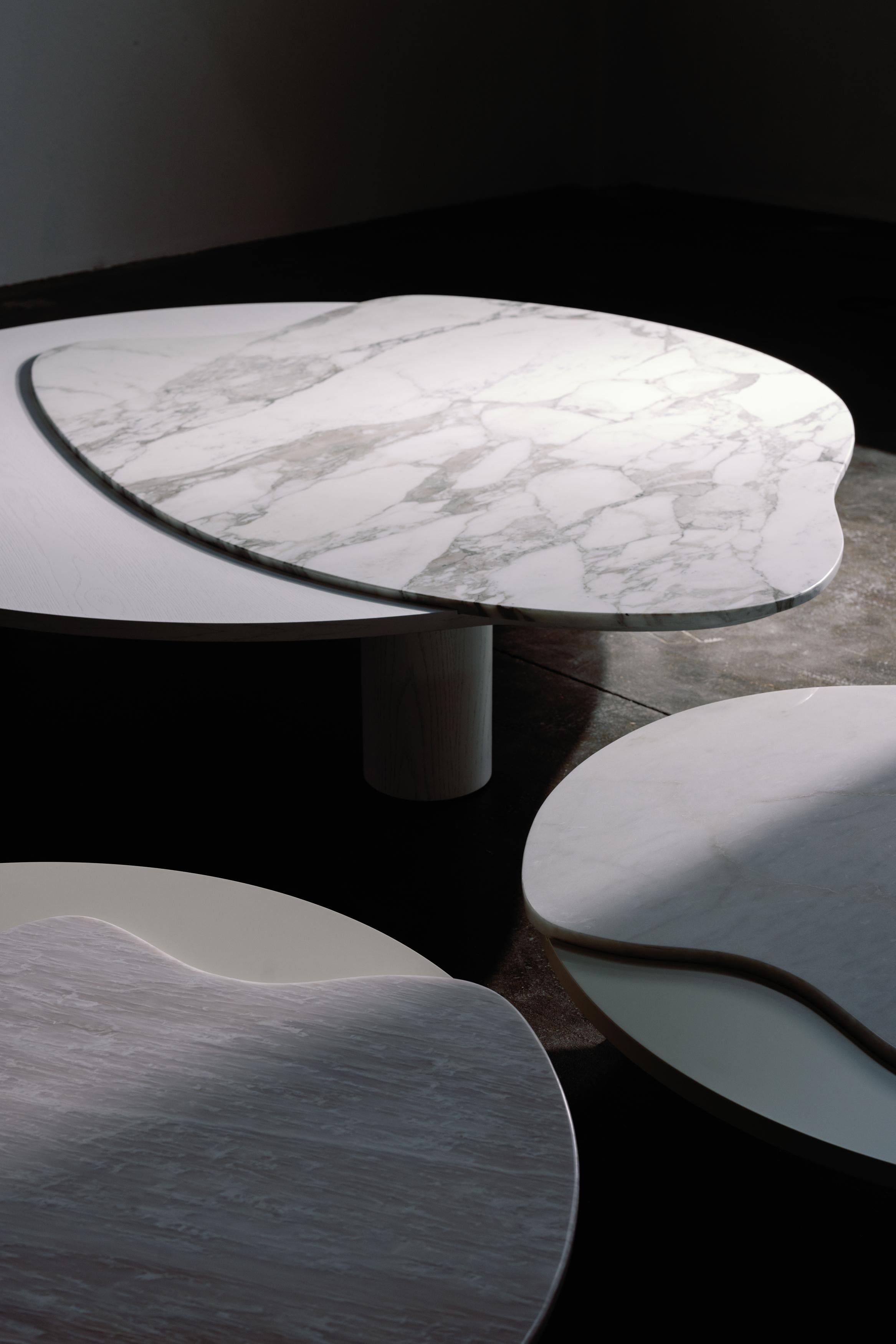 Contemporary Modern Bordeira Coffee Tables, Calacatta Marble, Handmade Portugal by Greenapple For Sale
