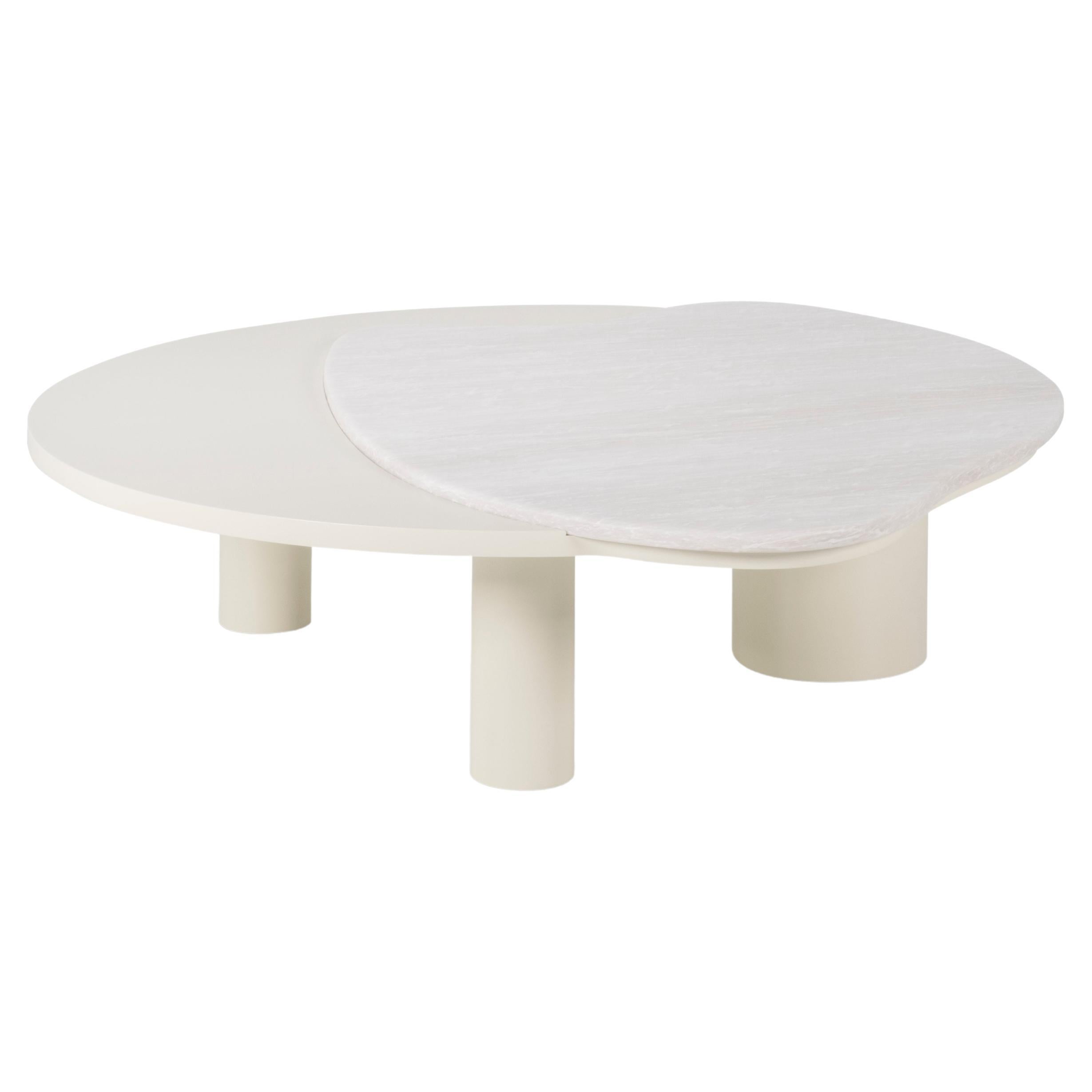 Organic Modern Bordeira Coffee Tables Marble Handmade in Portugal by Greenapple For Sale