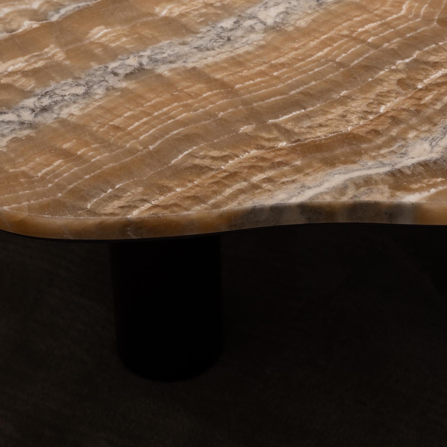 Organic Modern Bordeira Coffee Tables, Onyx, Handmade in Portugal by Greenapple For Sale 4