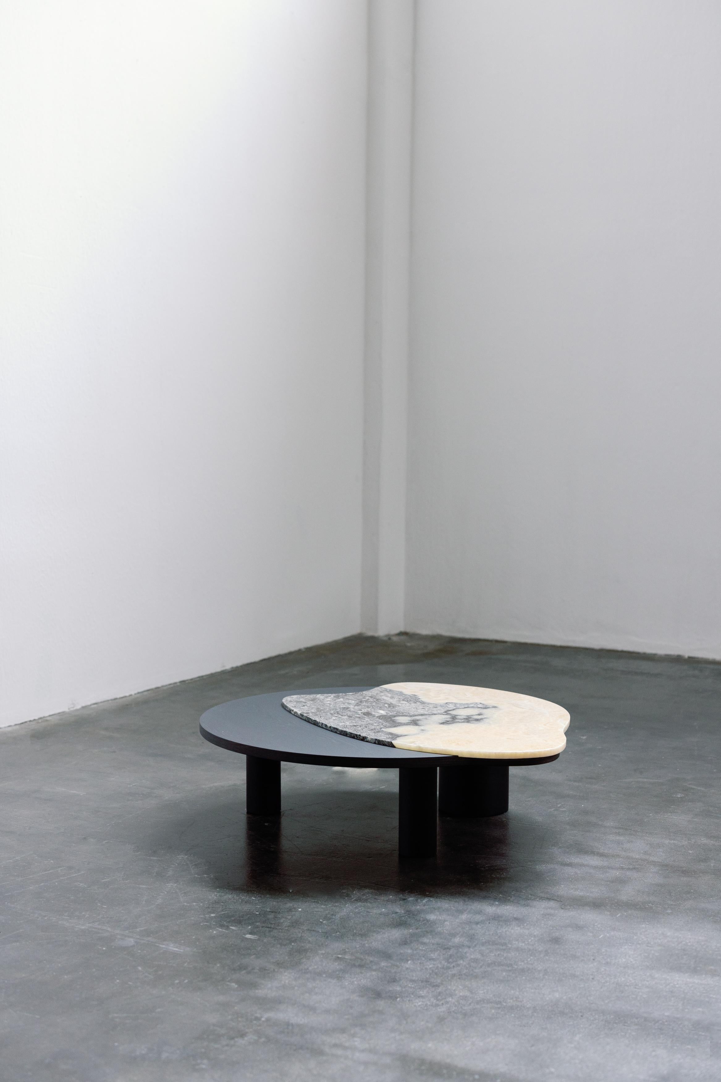 Stained Organic Modern Bordeira Coffee Tables Onyx Handmade in Portugal by Greenapple For Sale