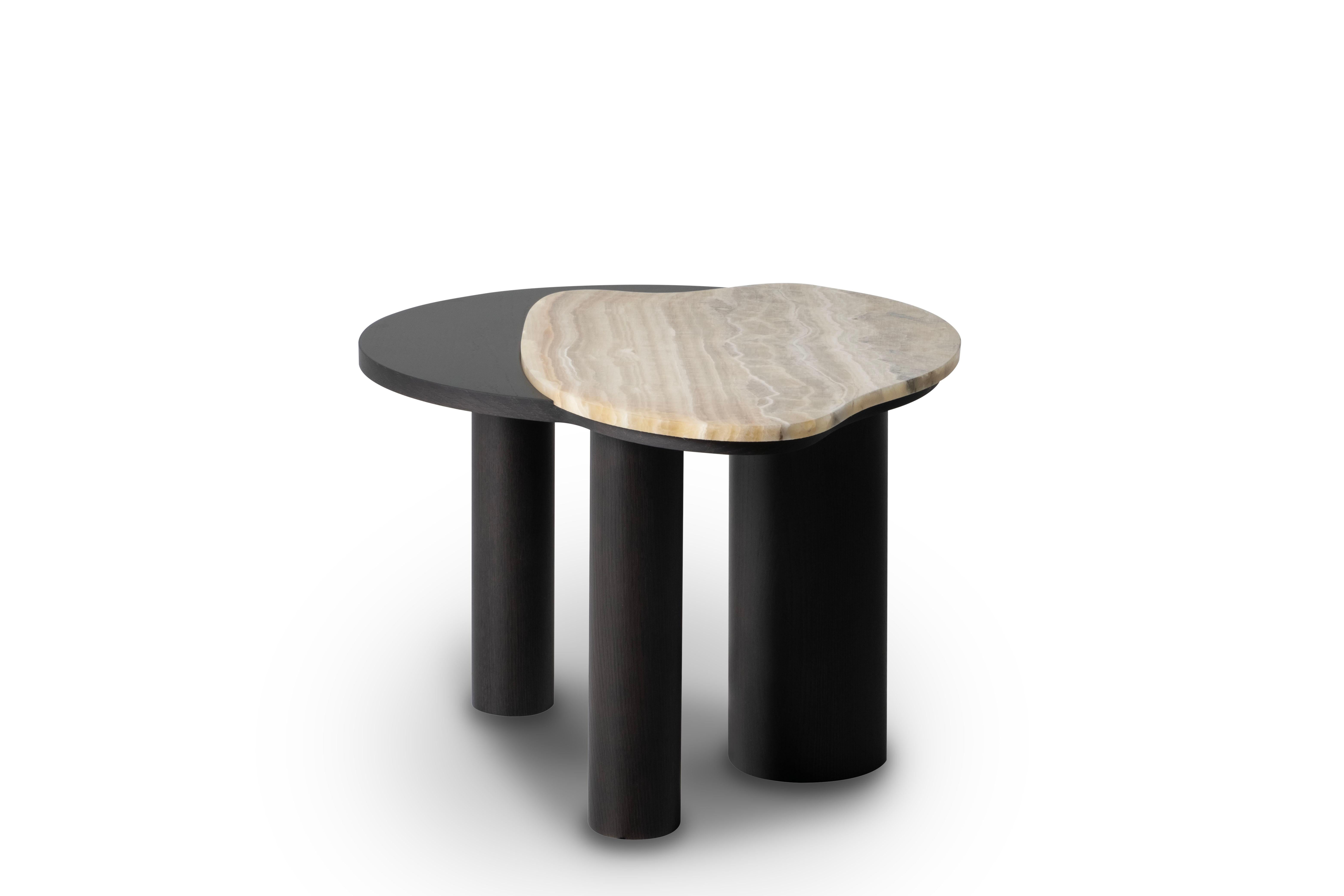 Portuguese Organic Modern Bordeira Coffee Tables, Onyx, Handmade in Portugal by Greenapple For Sale