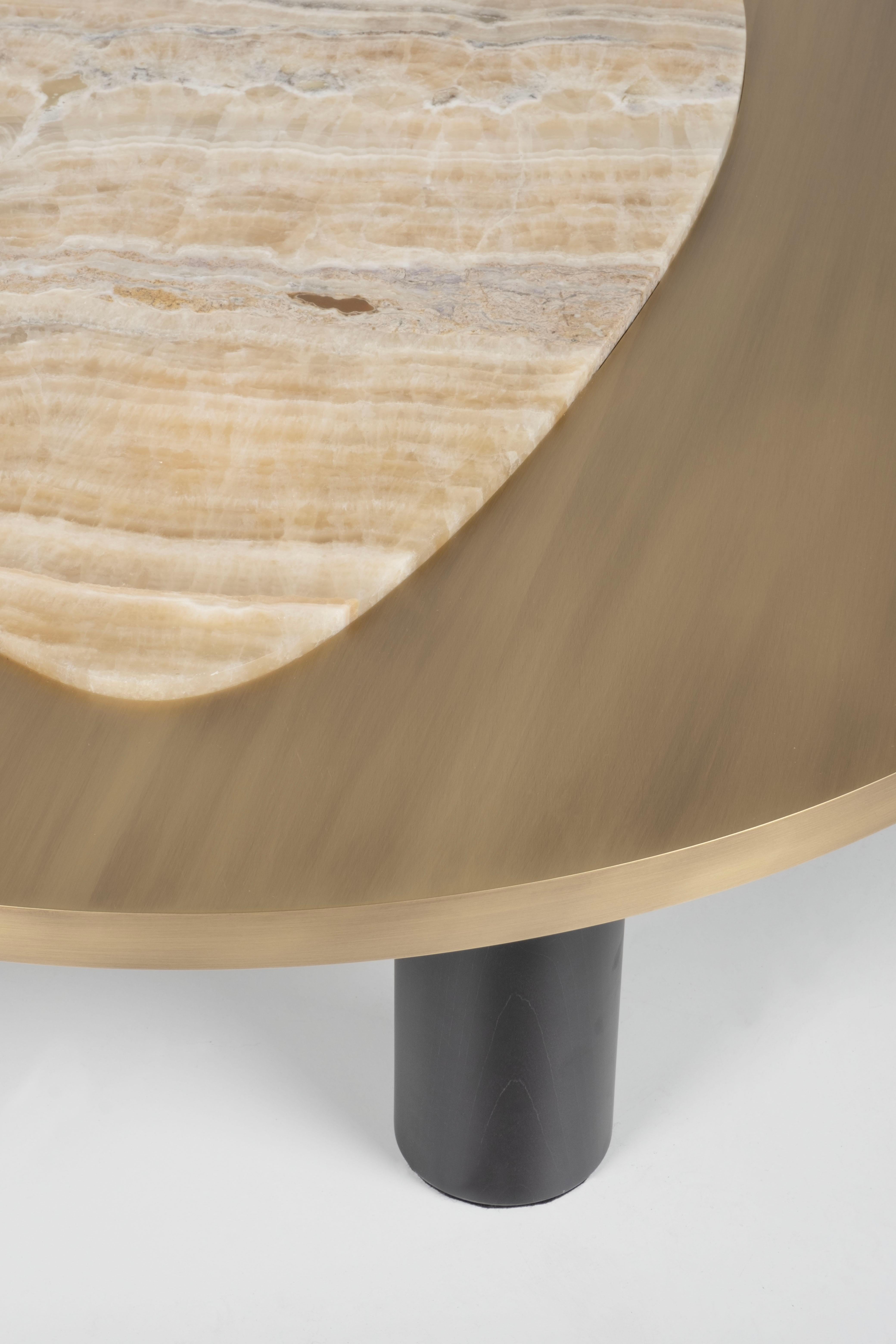 Organic Modern Bordeira Couchtische, Onyx Messing, Handmade Portugal Greenapple im Angebot 7