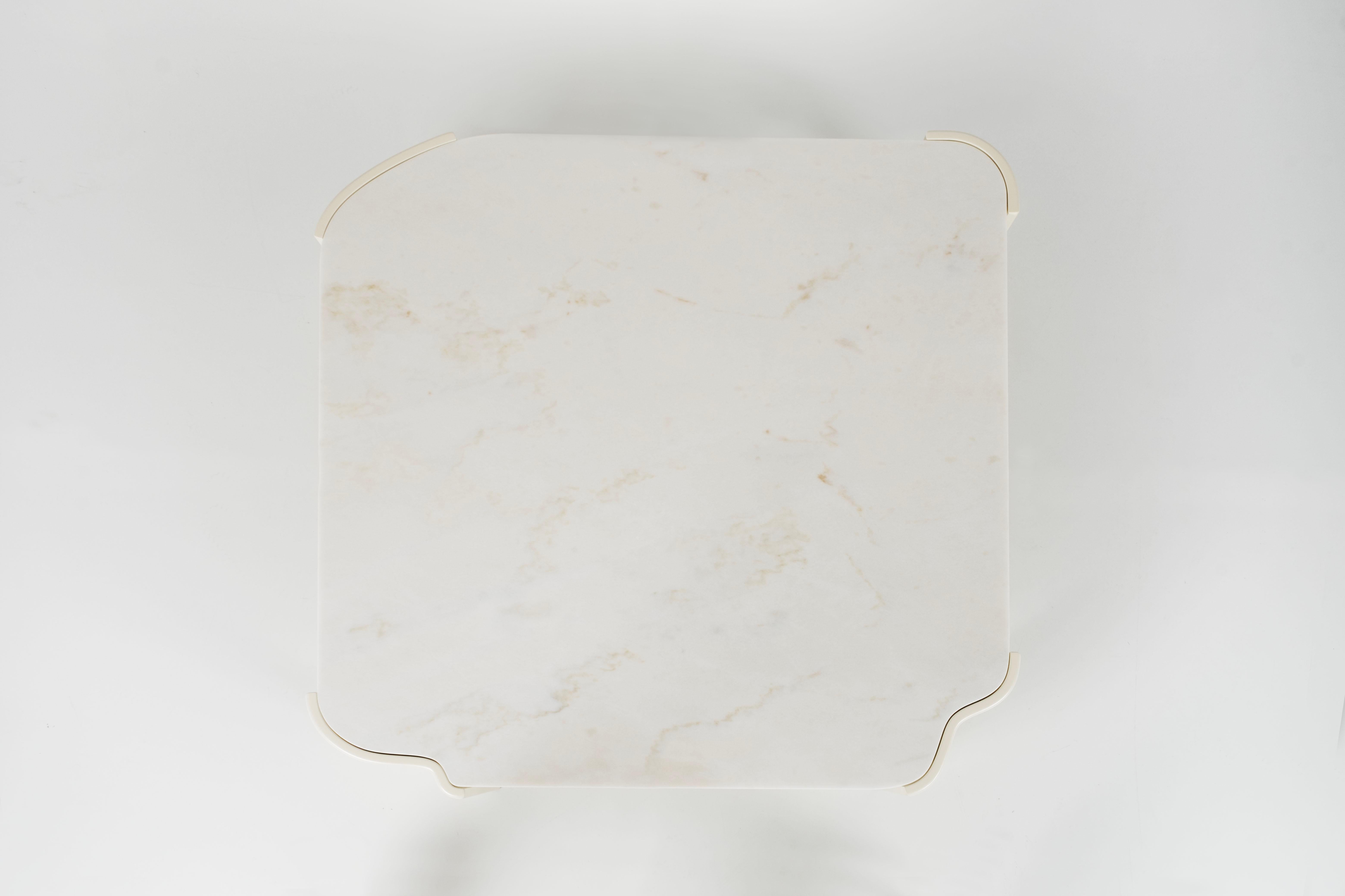 Modern Salemas Coffee Tables Calacatta Marble Handmade in Portugal by Greenapple In New Condition For Sale In Lisboa, PT