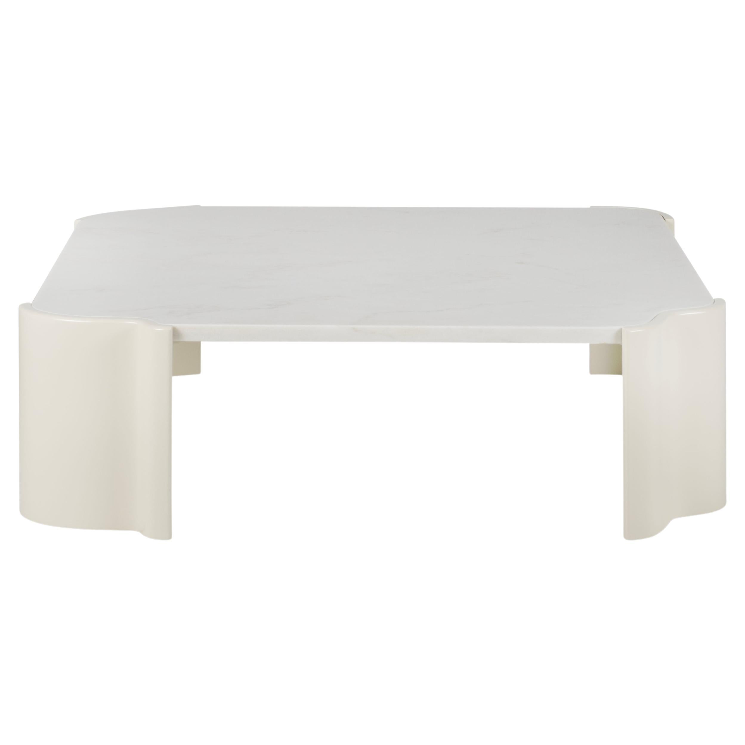 Modern Salemas Coffee Tables Calacatta Marble Handmade in Portugal by Greenapple For Sale