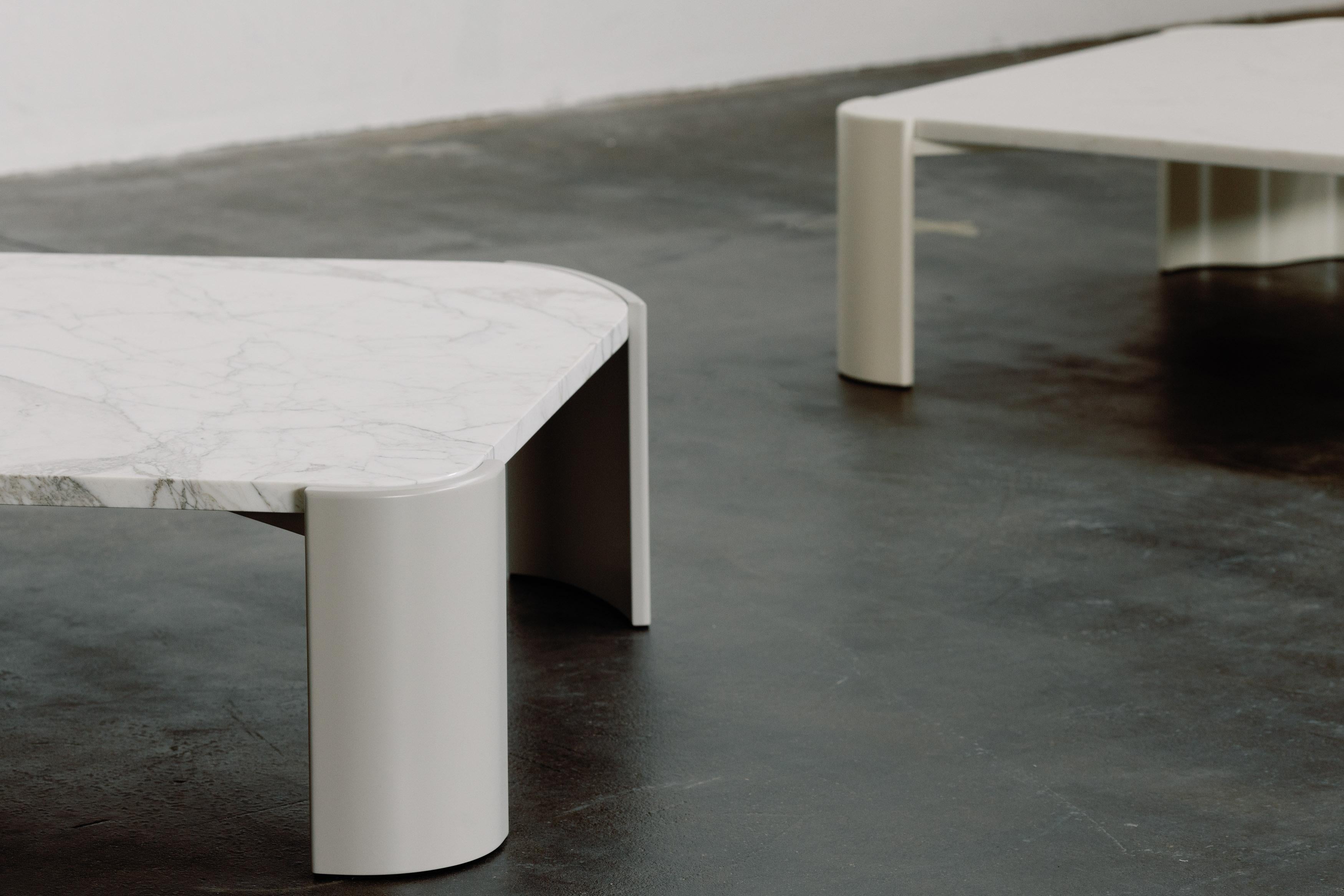 Modern Salemas Coffee Tables Statuary Marble Handmade in Portugal by Greenapple For Sale 6