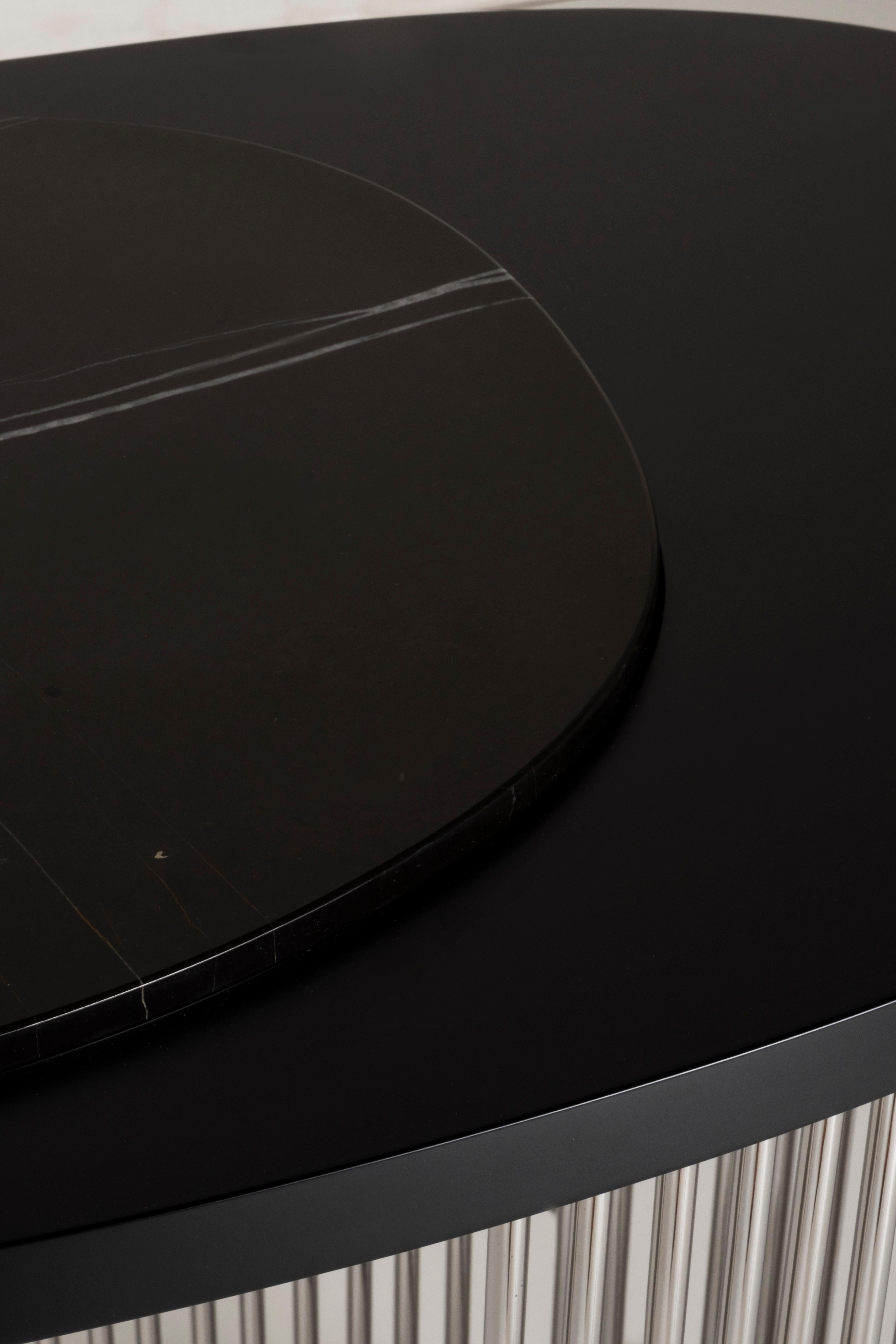 Console Castelo Sahara Noir, en acier inoxydable, fabriquée à la main par Greenapple en vente 6
