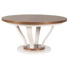 Art Deco Antuérpia Dining Table, Walnut, Beige, Handmade by Greenapple