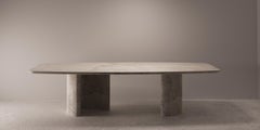 Modern CC Dining Table Calacatta Oro Marble Handmade in Portugal by Greenapple