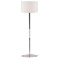 Modern Champagne Gau Floor Lamp Faux Leather Handmade in Portugal by Greenapple