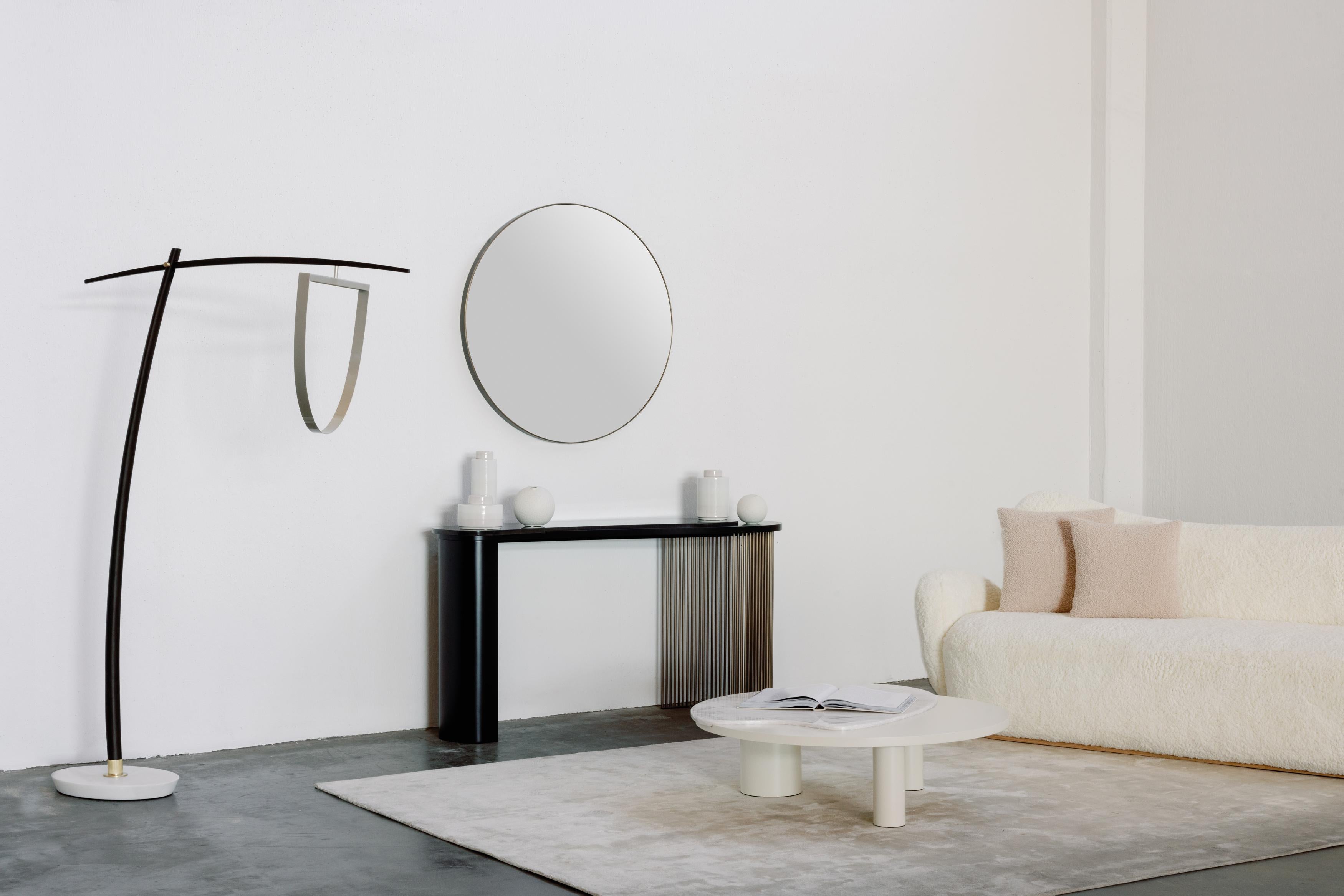 Lima arc floor lamp, Contemporary collection, handcrafted in Portugal - Europe by Greenapple.

The Lima arc floor lamp brings the creative vision to life through its flowing organic design, enhancing the atmosphere of the modern home. Handcrafted