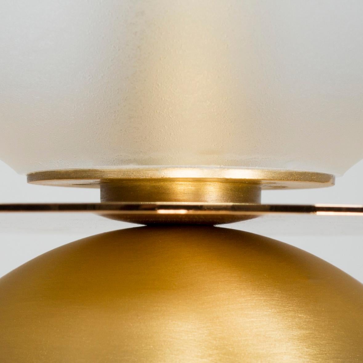 Modern Mill Table Lamp, Brushed Brass, Handmade in Portugal by Greenapple In New Condition For Sale In Lisboa, PT