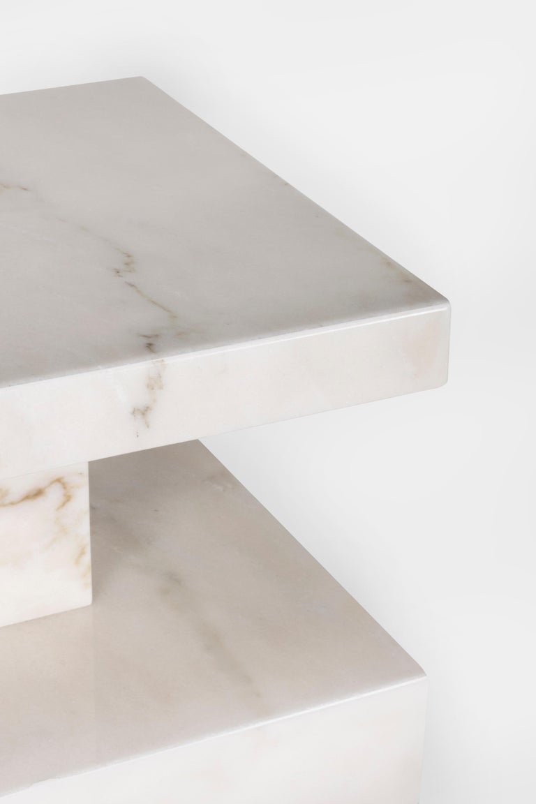 Hand-Crafted Greenapple Pedestal, Monique Pedestal Stand, in Marble, Handmade in Portugal For Sale