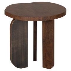 Organic Modern Dornes Side Table, Walnut Root, Handmade by Greenapple