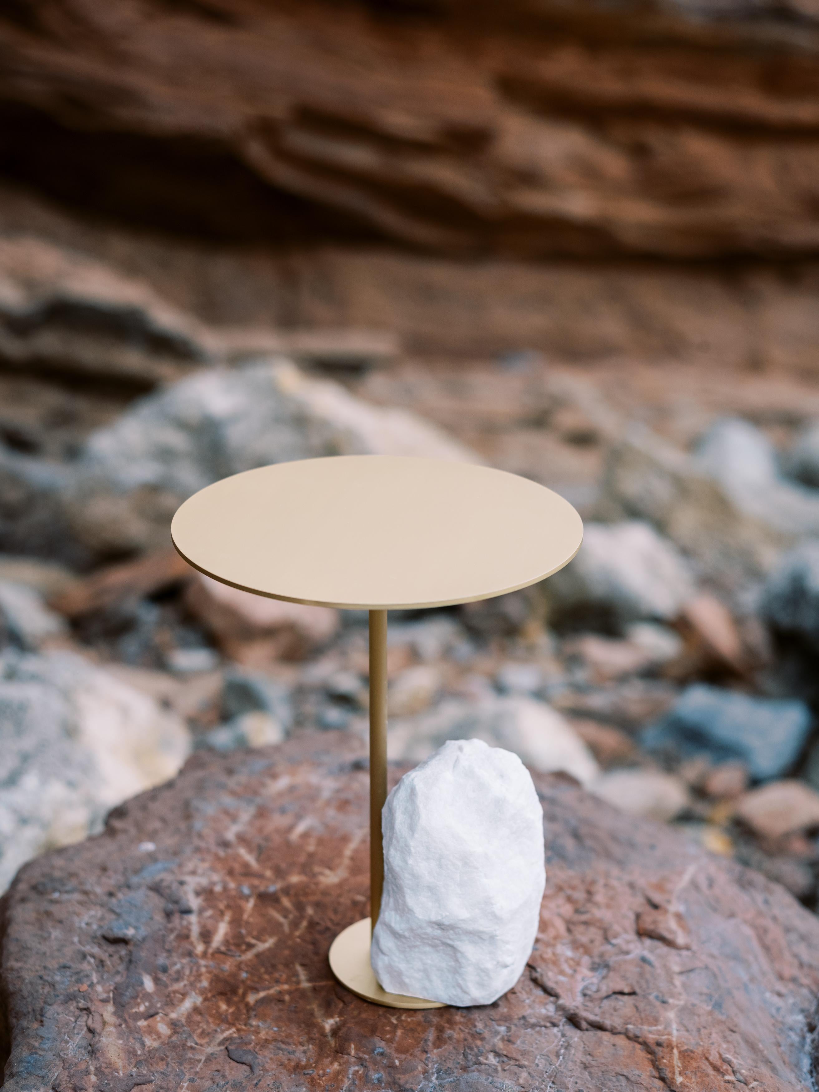 calcutta marble side table