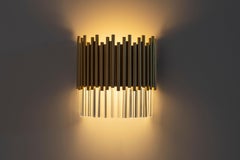 Modern Crown Wall Lamp Gold Bronze Brass Handmade in Portugal by Greenapple
