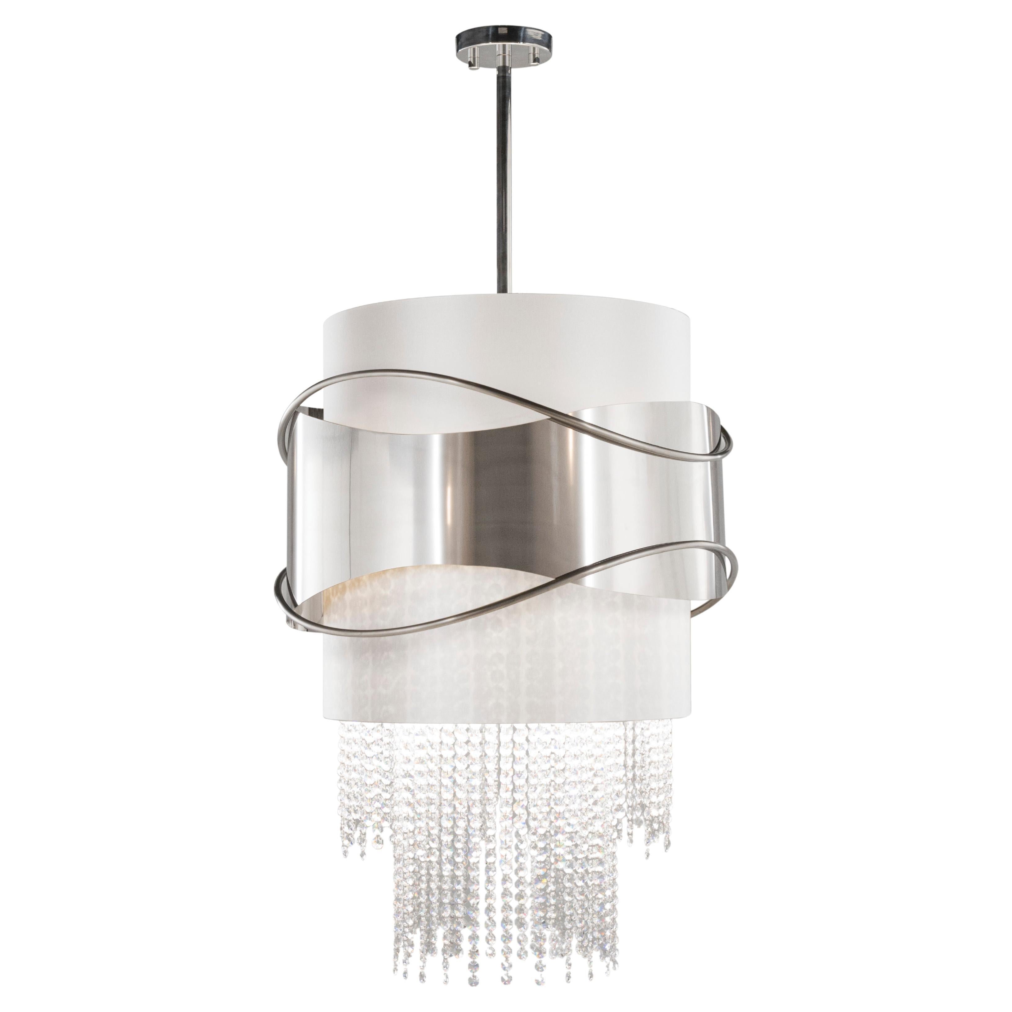 Art Deco Return Chandelier Swarovski Crystal Handmade in Portugal by Greenapple
