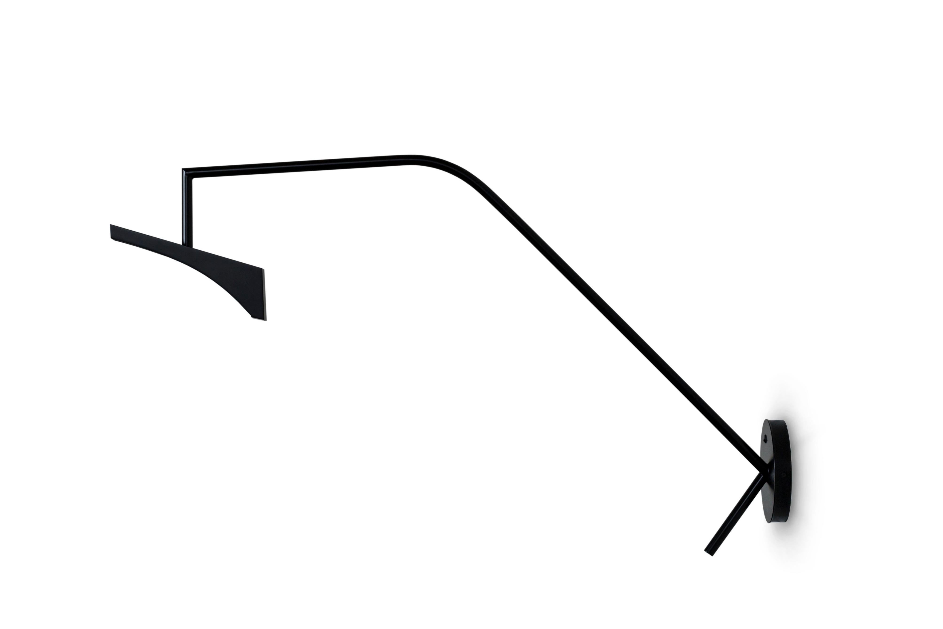 Modern Opposite Sconce, Black, Handmade in Portugal by Greenapple For Sale 3