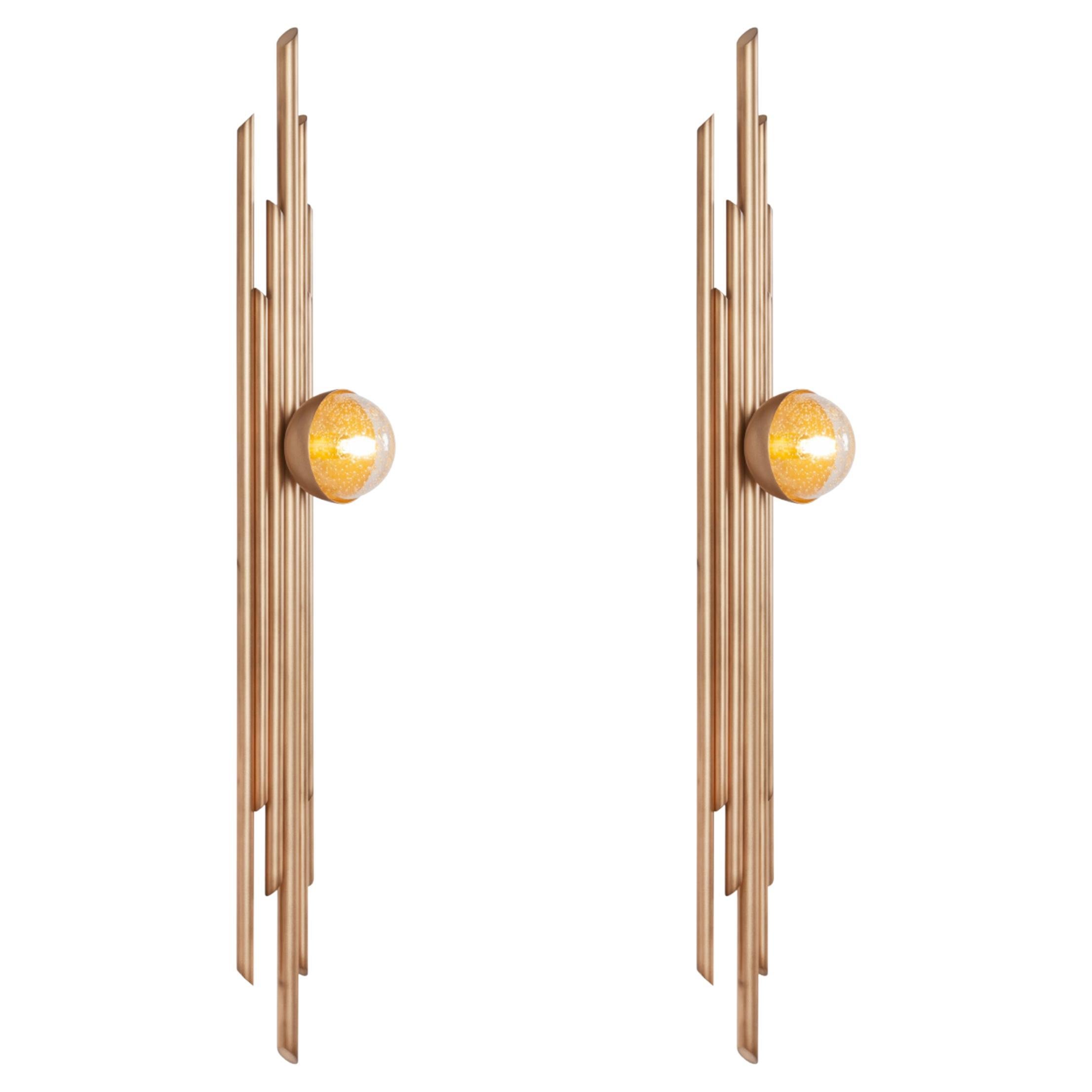 Set/2 Lámparas de Pared Mira, Colección Modern, Hechas a Mano en Portugal - Europa by GF Modern.

La sencillez y la elegancia son las principales características de esta creación. Inspirado en las sutilezas de la naturaleza, el diseño irregular