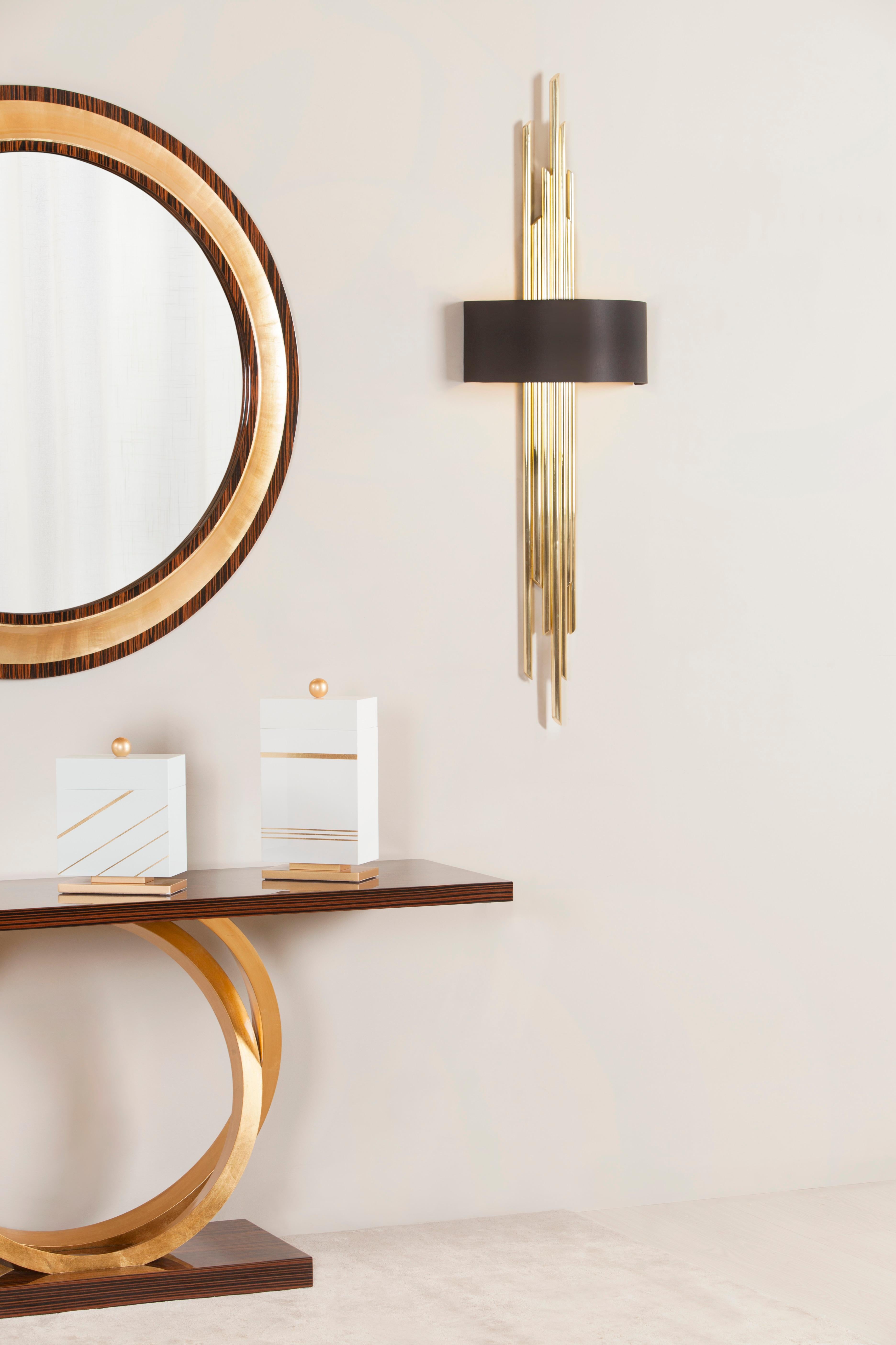 Set/2 Mira Wall Lamps, Modern Collection, Handcrafted in Portugal - Europe by GF Modern.

Simplicity and elegance are the main features of this creation. Inspired by the subtleties of nature, the irregular design embodies the natural irregularity of