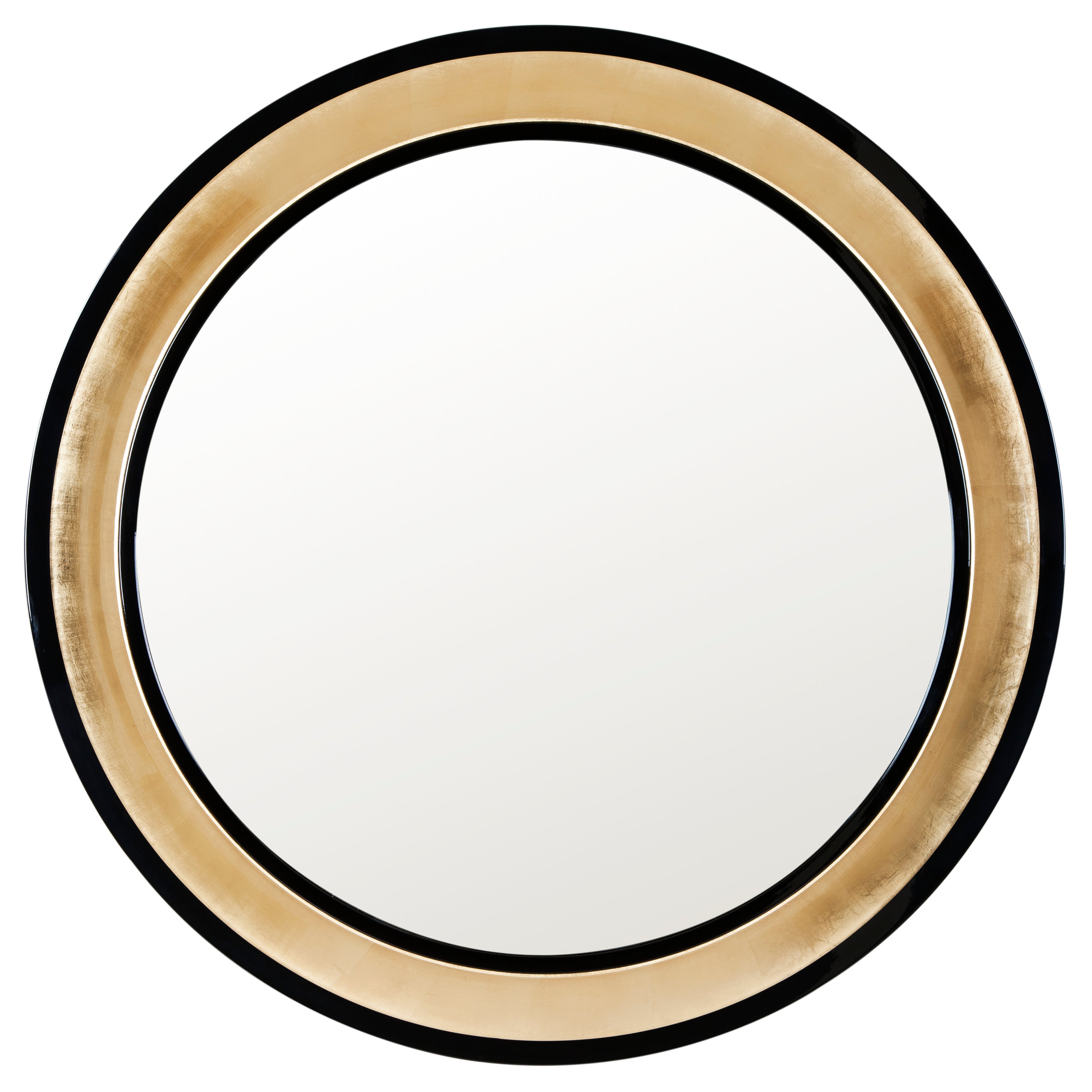 Moderne Miroir mural moderne Grifo en feuille d'or, fabriqué à la main au Portugal par Greenapple en vente
