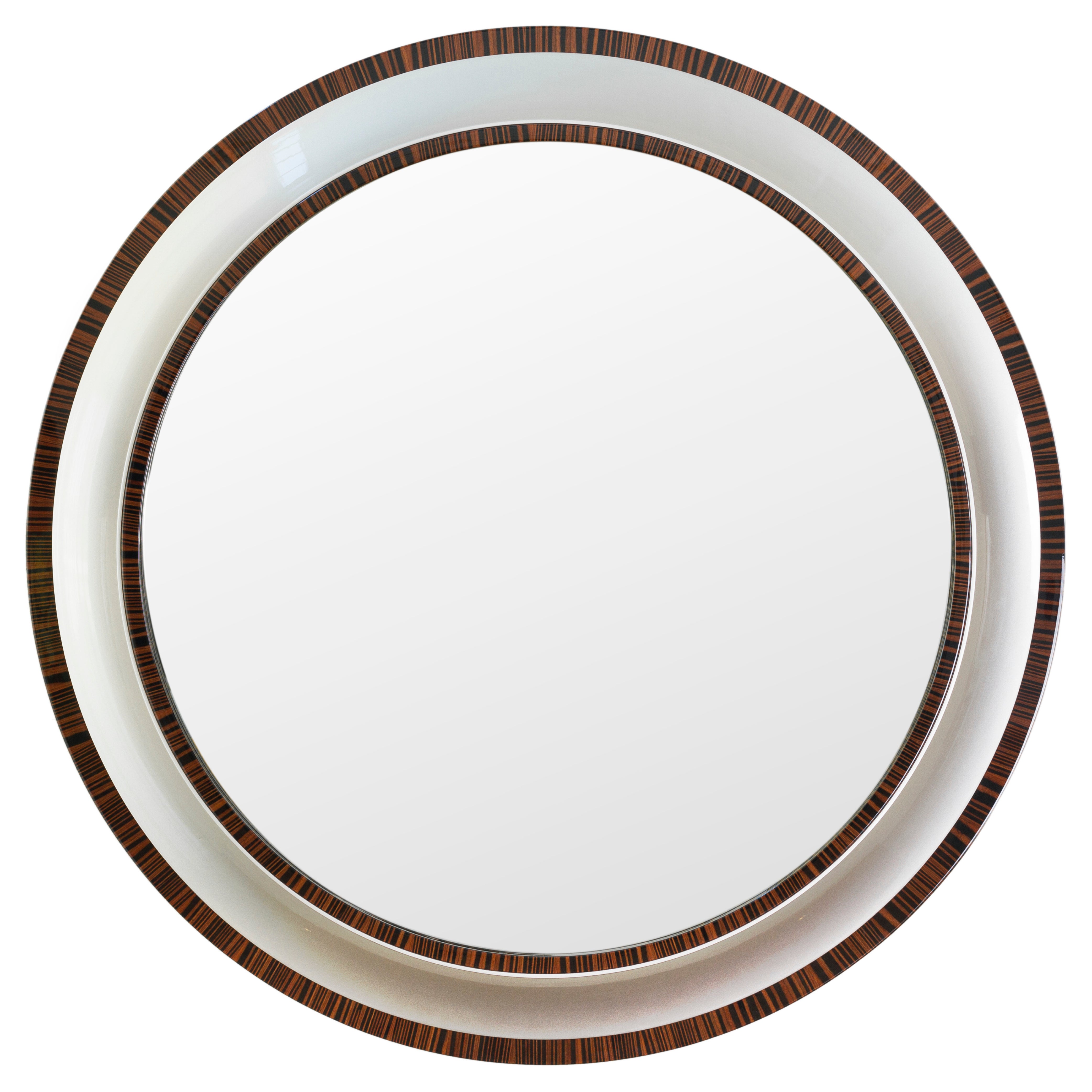 Modern Grifo Wall Mirror Silver Leaf Handmade in Portugal by Greenapple For Sale