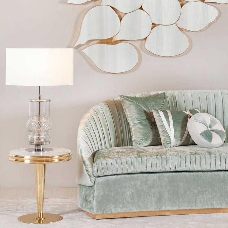 Modern Infinity Wall Mirror, Gold Leaf, Handmade in Portugal by