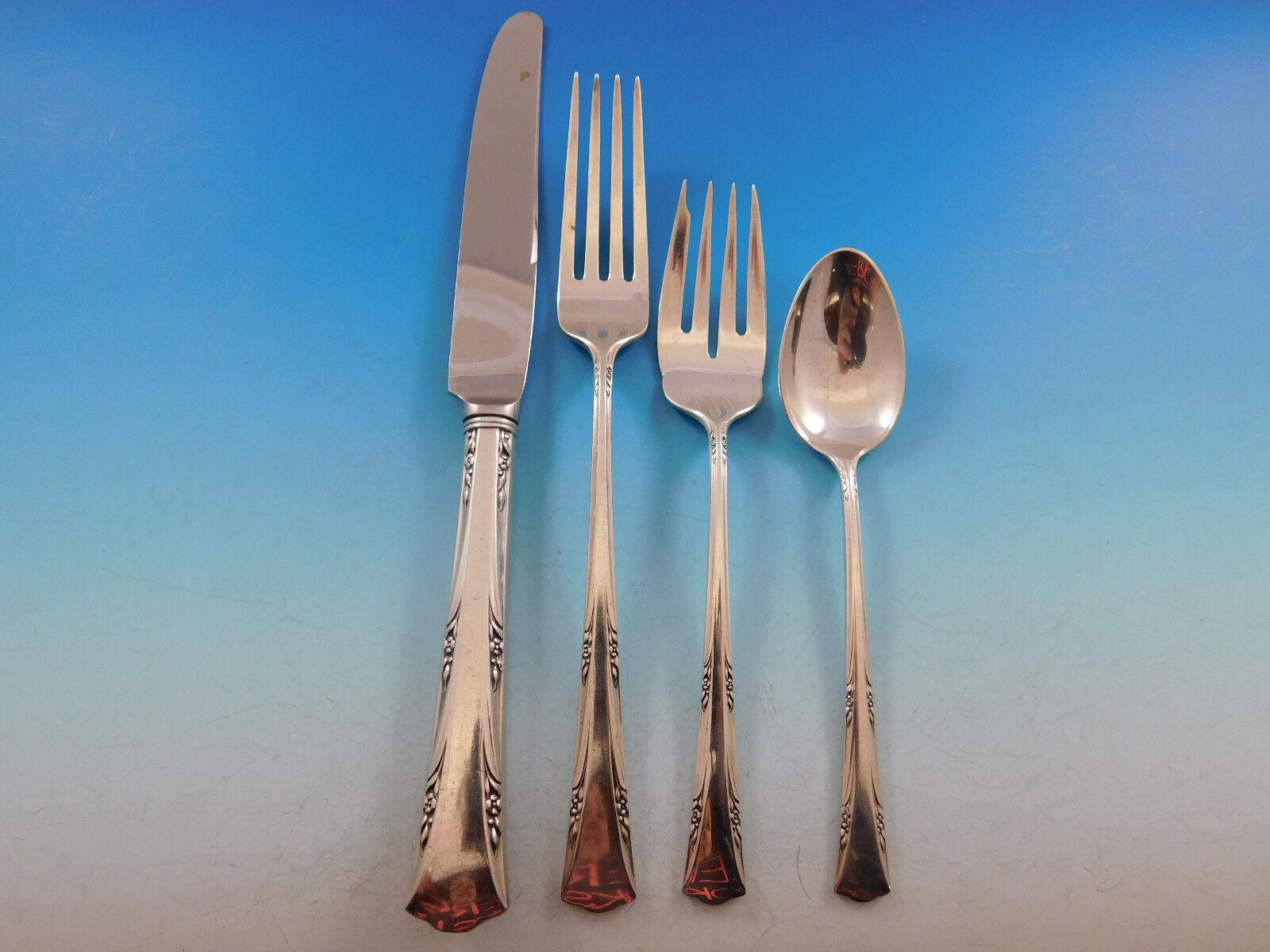 Greenbrier by Gorham Set di posate in argento sterling 8 Servizio da 66 pezzi per la cena In condizioni ottime in vendita a Big Bend, WI