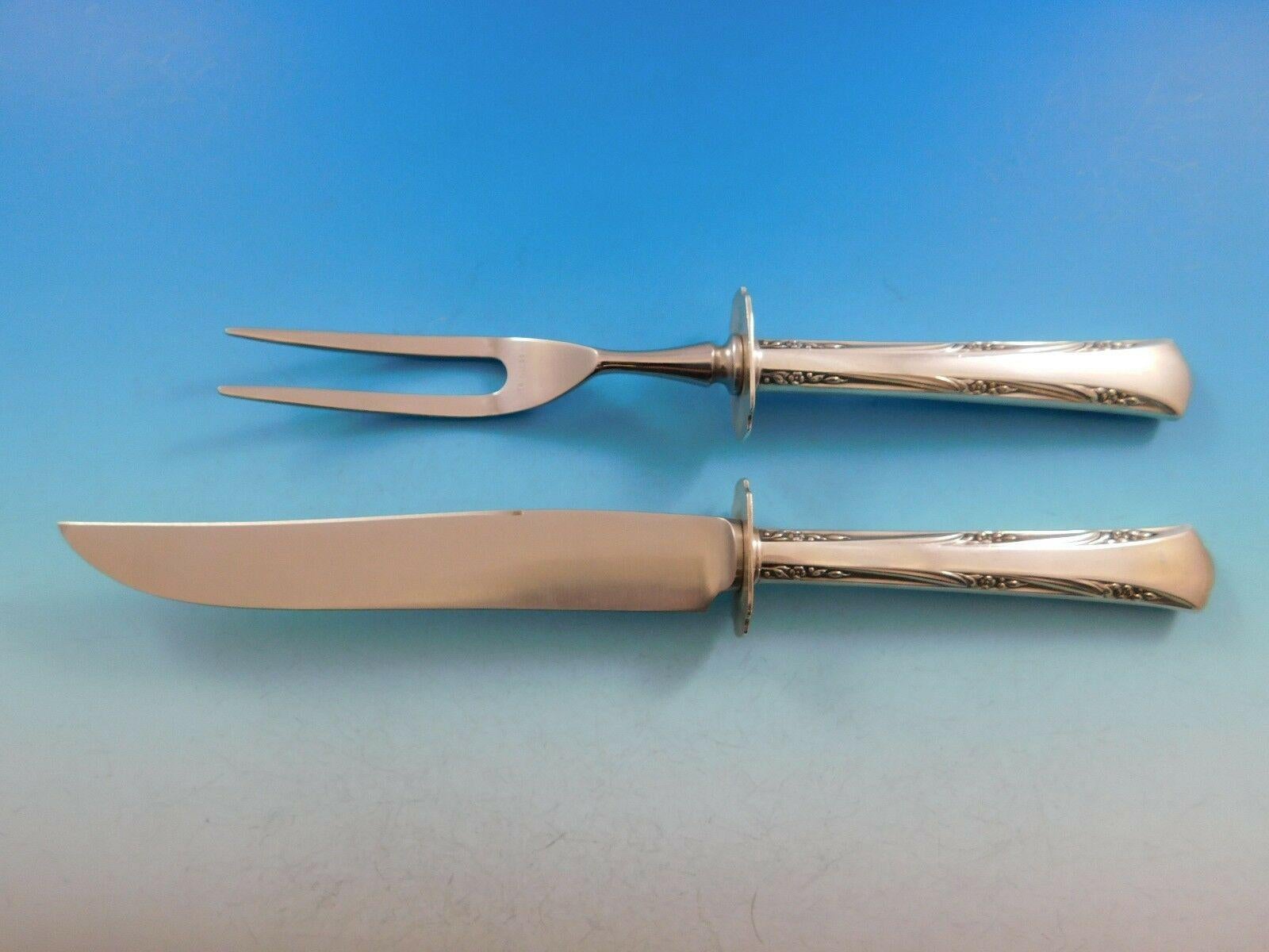 Greenbrier by Gorham Sterling Silver Flatware Set for 12 Service 124 Pieces For Sale 7