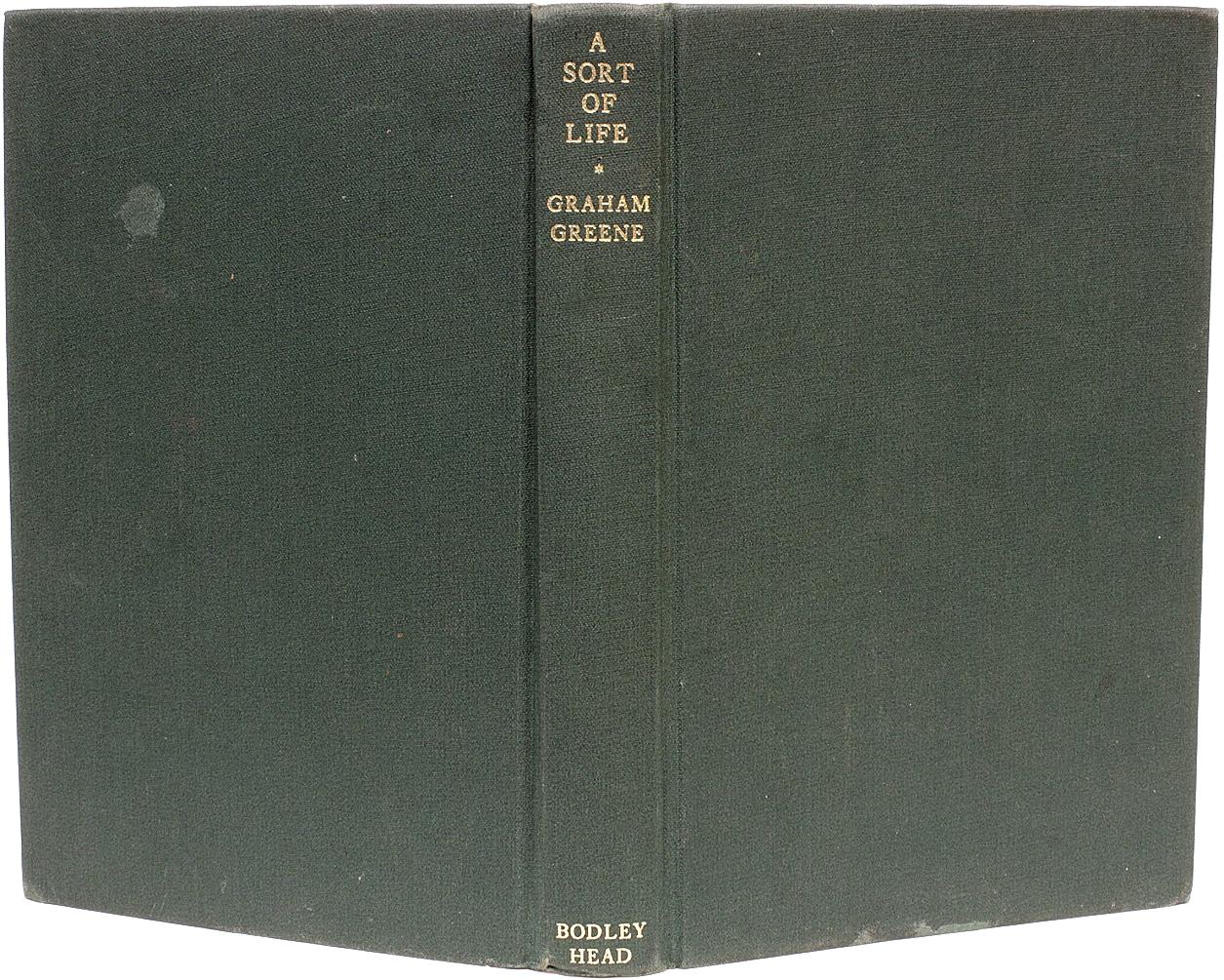 Greene, Graham - a Sort of Life - First Edition - Presentation Copy In Good Condition For Sale In Hillsborough, NJ