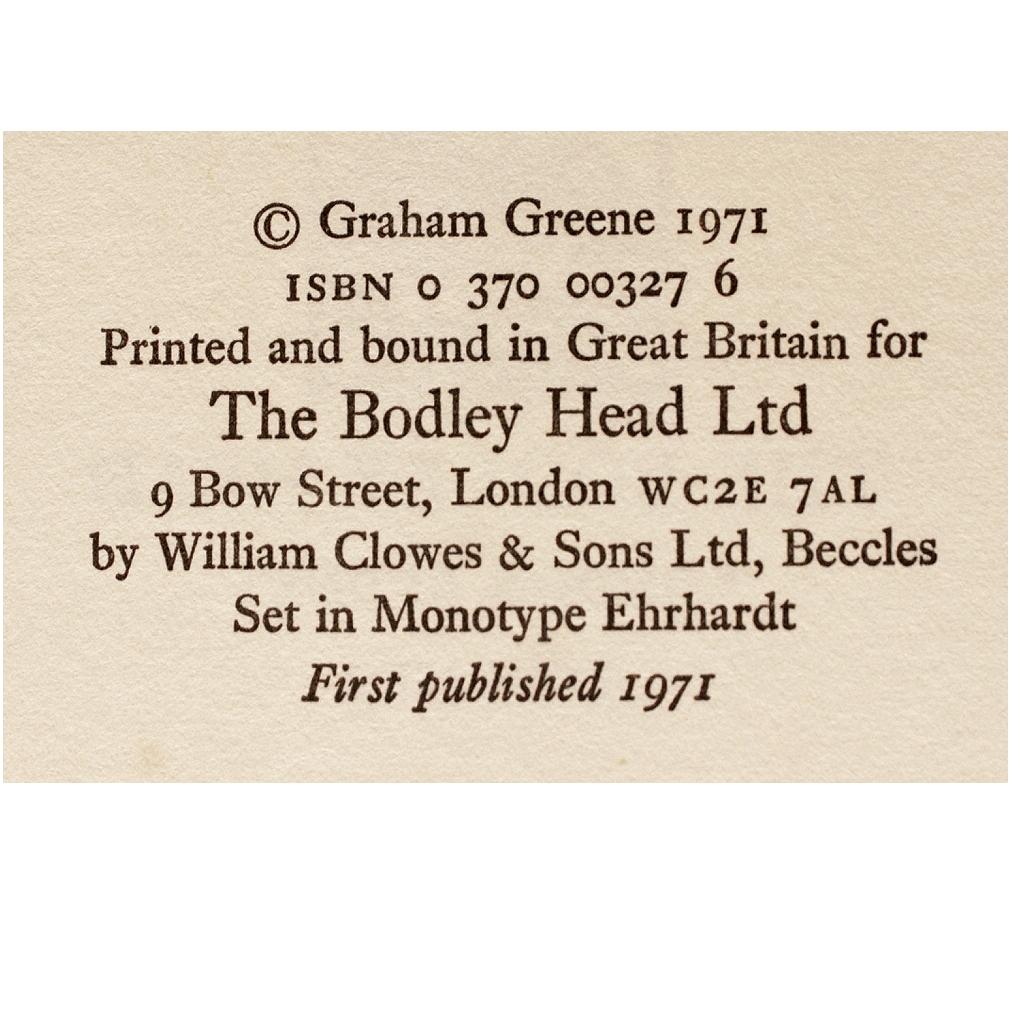 Greene, Graham – eine Art von Leben – Erstausgabe – Präsentationskopie im Angebot 3
