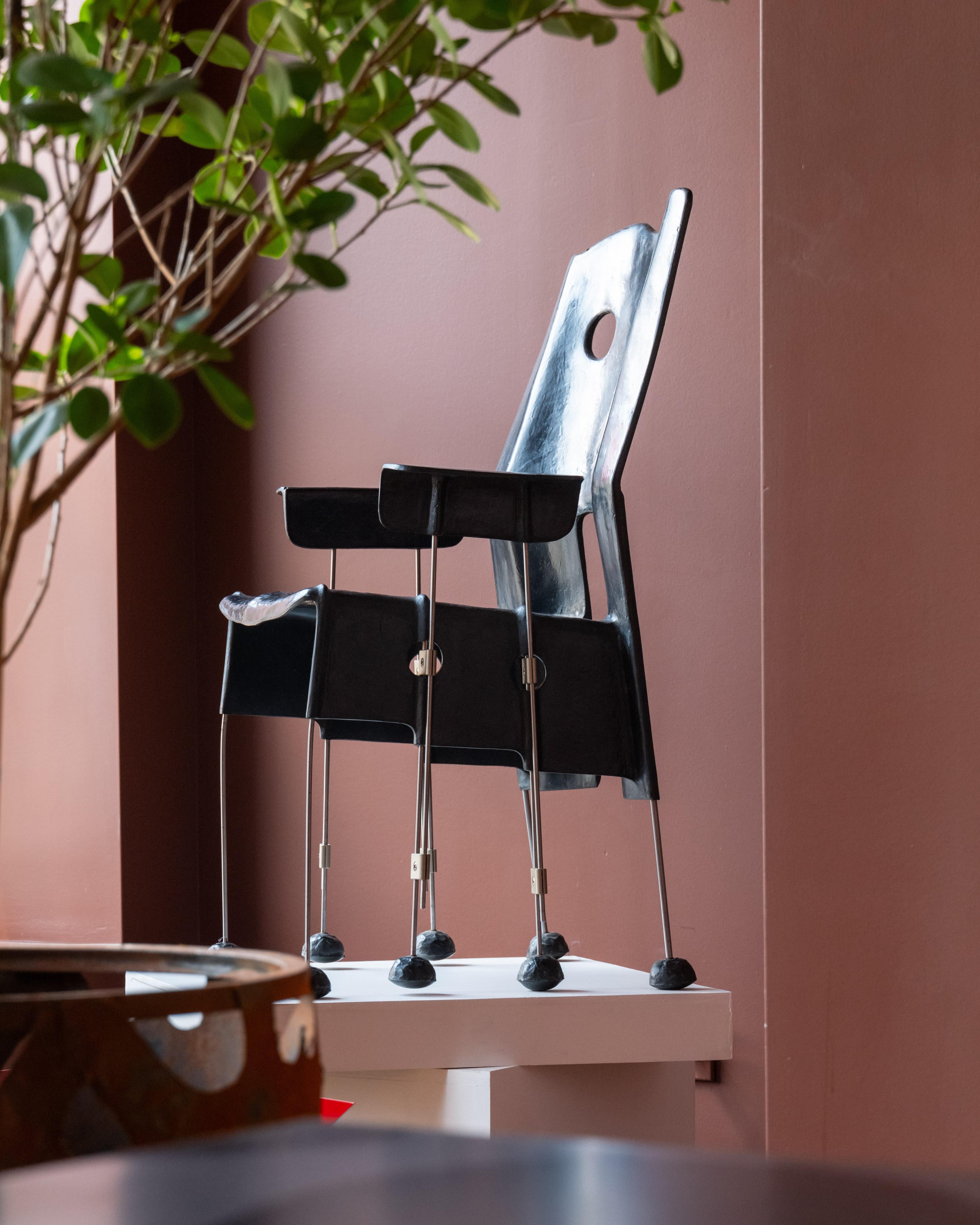 Acier Chaise Greene Street par Gaetano Pesce en vente