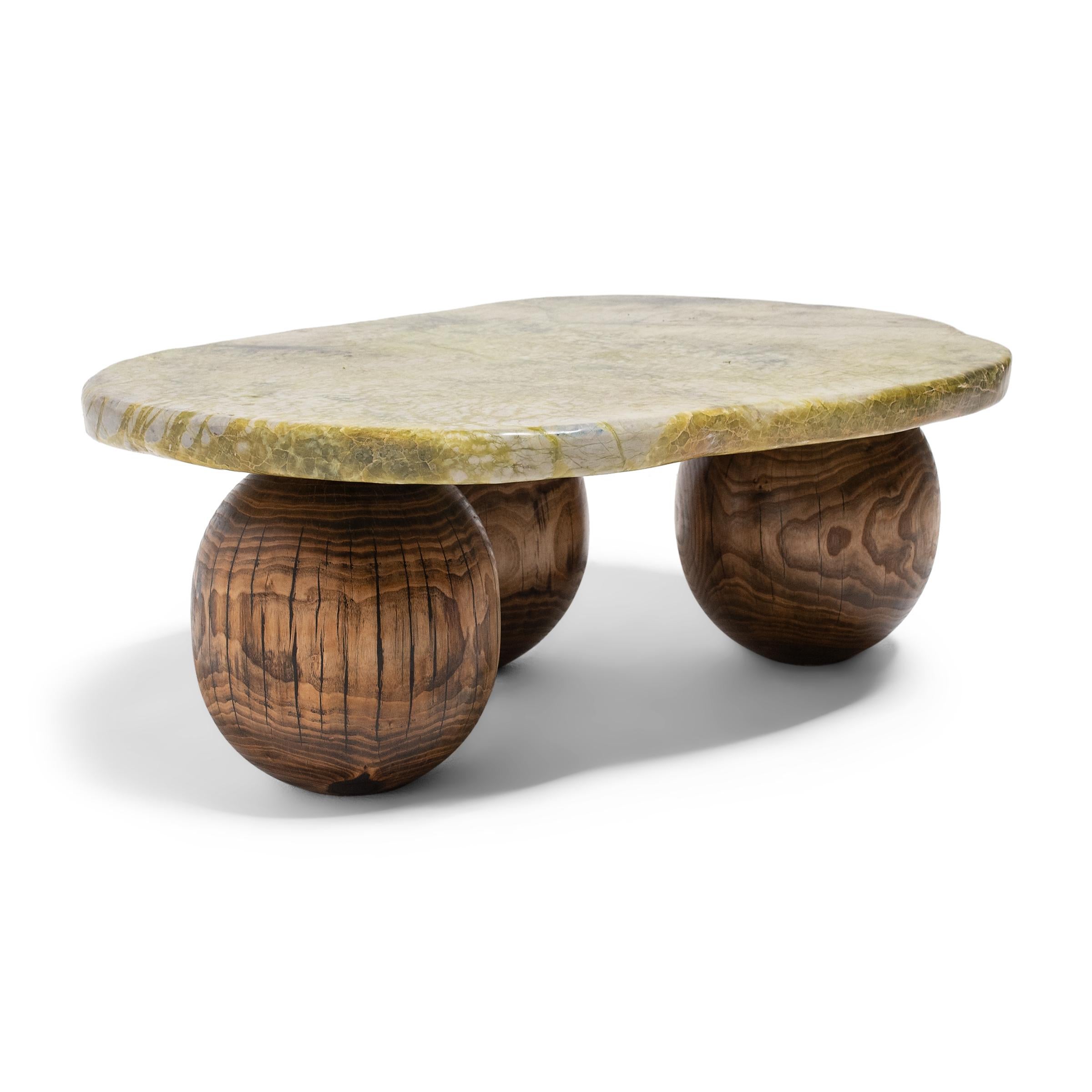 Organic Modern Greenery Meditation Stone Coffee Table