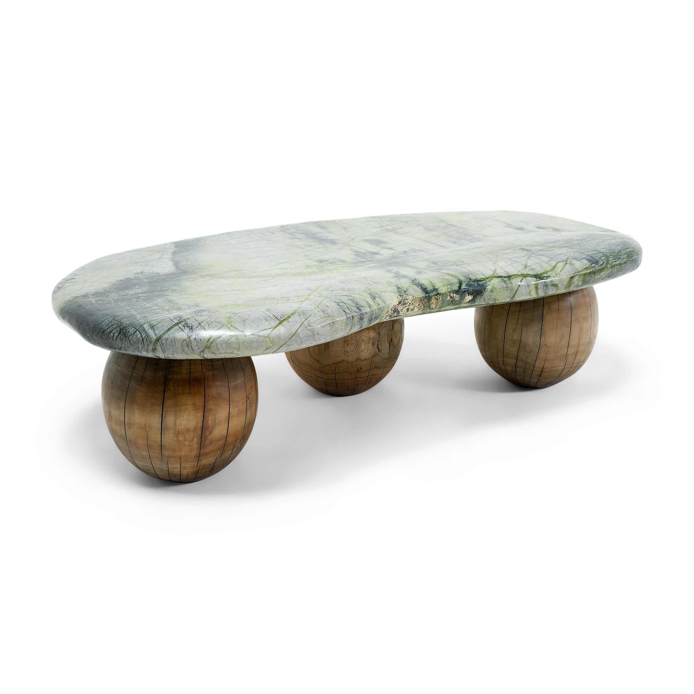 Organic Modern Greenery Meditation Stone Coffee Table