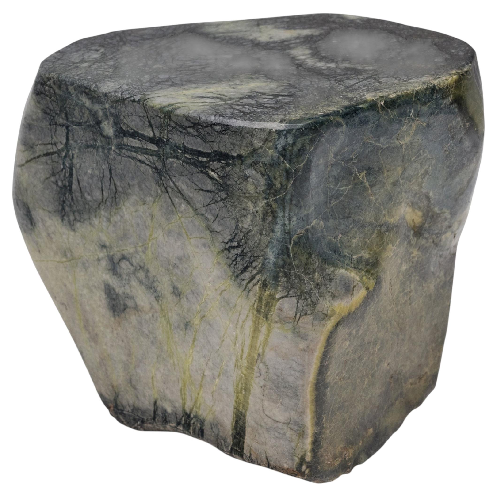 Greenery Meditation Stone Side Table