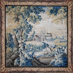 Greenery tapestry Flanders Oudenaarde - 18th century Dim 2.42x2.52 - No. 1346