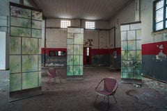 Greenhouse, Hand Painted Wallpaper - Made in Italy - customizable