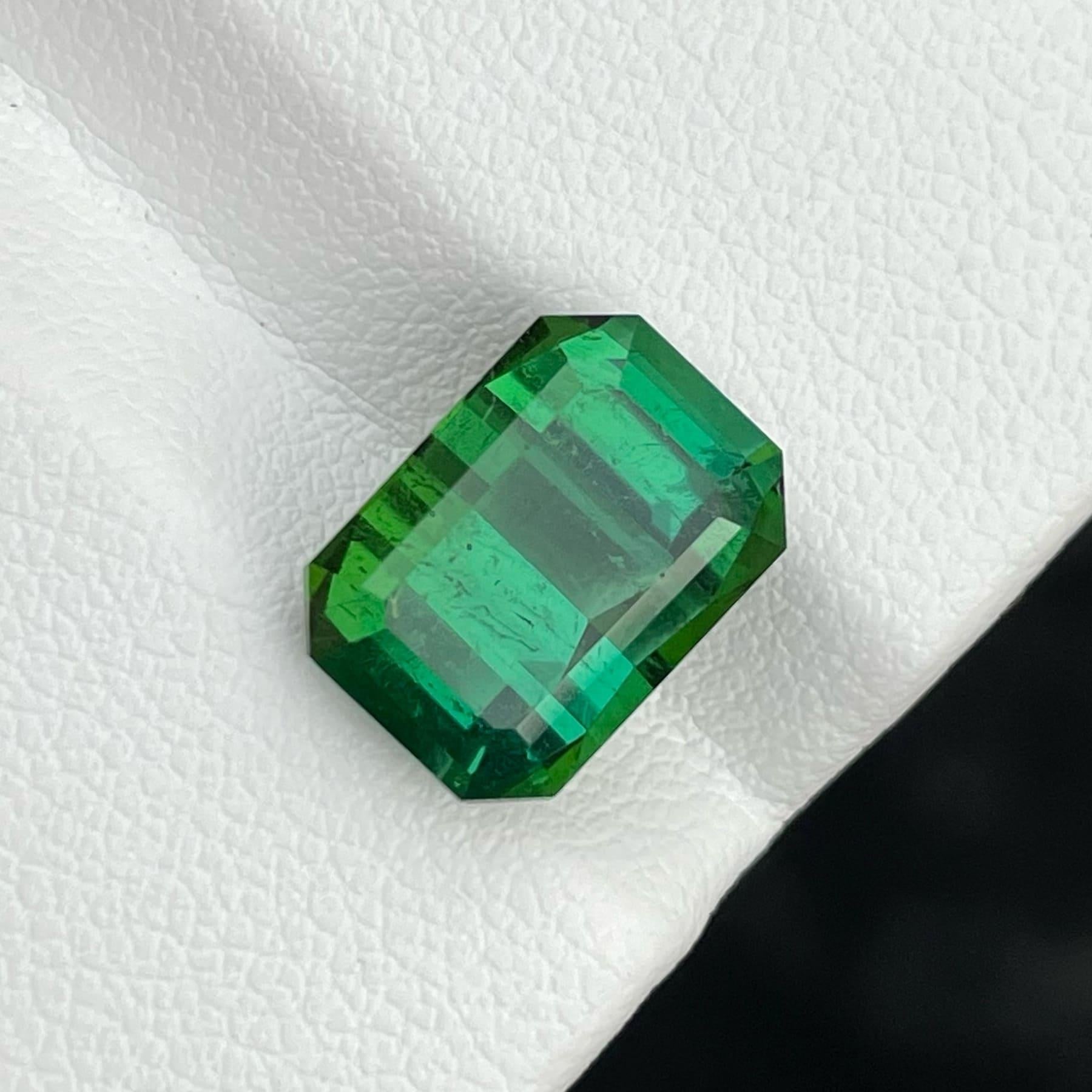 Greenish Blue Natural Tourmaline stone for jewelry, available for sale at wholesale price, Flawless SI Clarity, Emerald Cut, 4.87 carats certified Tourmaline from Africa. tourmaline ring, tourmaline jewelry, tourmaline gemstone

Greenish Blue