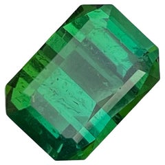 Greenish Blue Natural Tourmaline Stone 4.87 Carats Loose Tourmaline For Ring