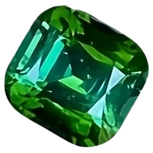 Greenish Blue Tourmaline Stone 1.90 Carats Step Cushion Cut Afghan Gemstone